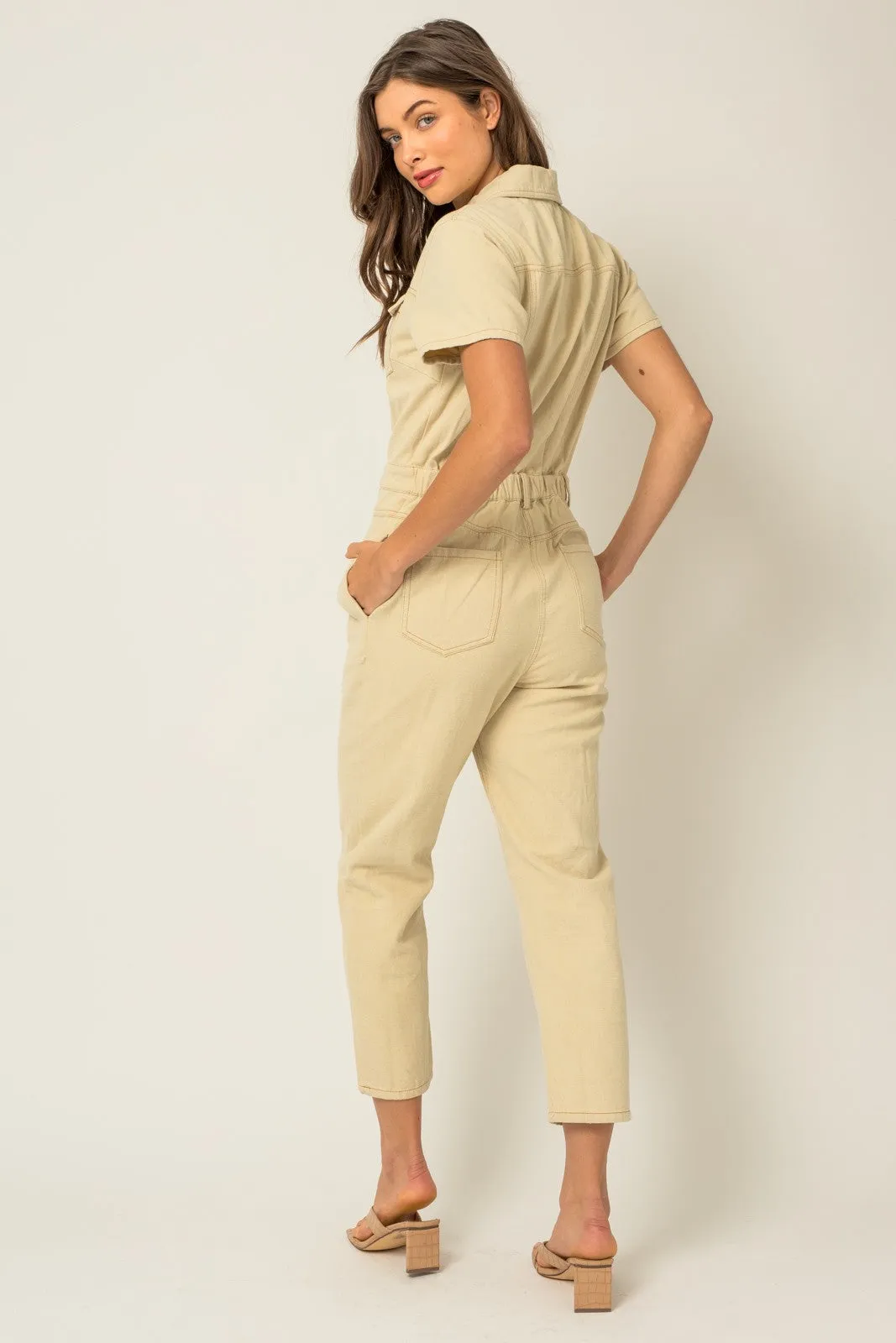 Last Call Denim Jumpsuit