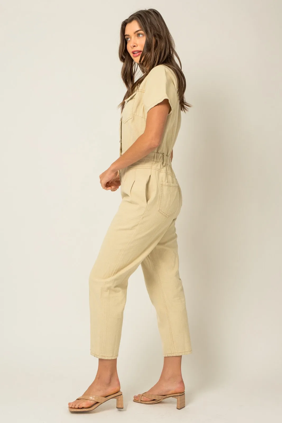 Last Call Denim Jumpsuit