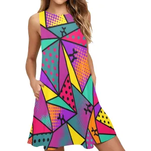 Lolly Bag - Flared Shift Dress with Pockets (XS - 3XL)