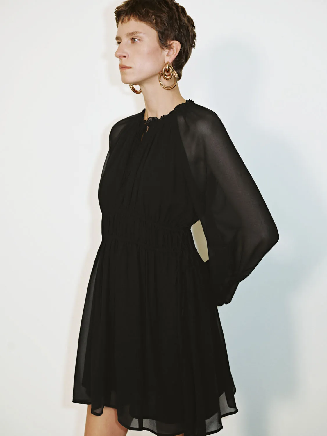 Long Sleeve A-Line Dresses