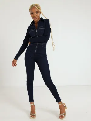 Long Sleeve Boilersuit - Blue