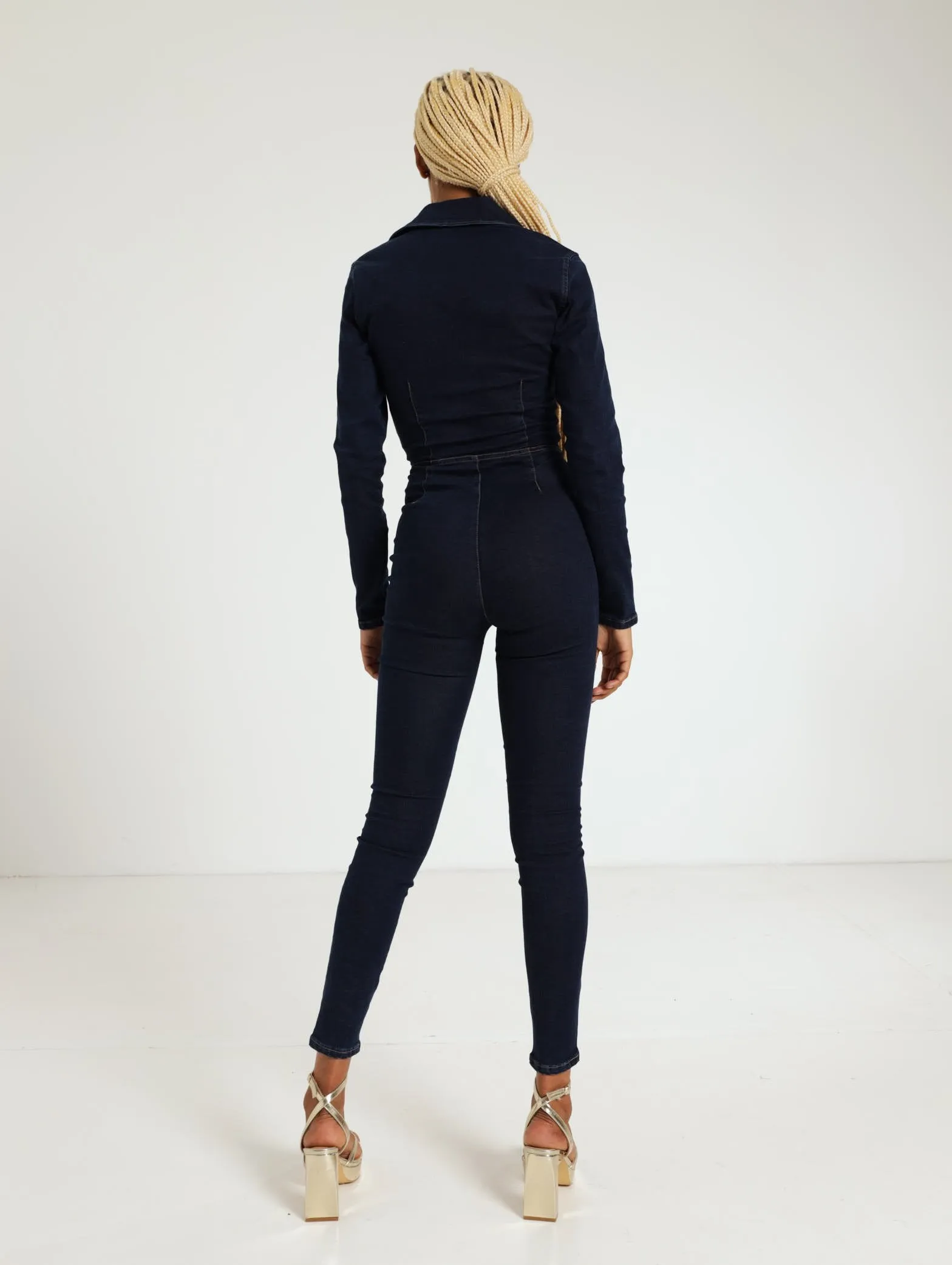 Long Sleeve Boilersuit - Blue