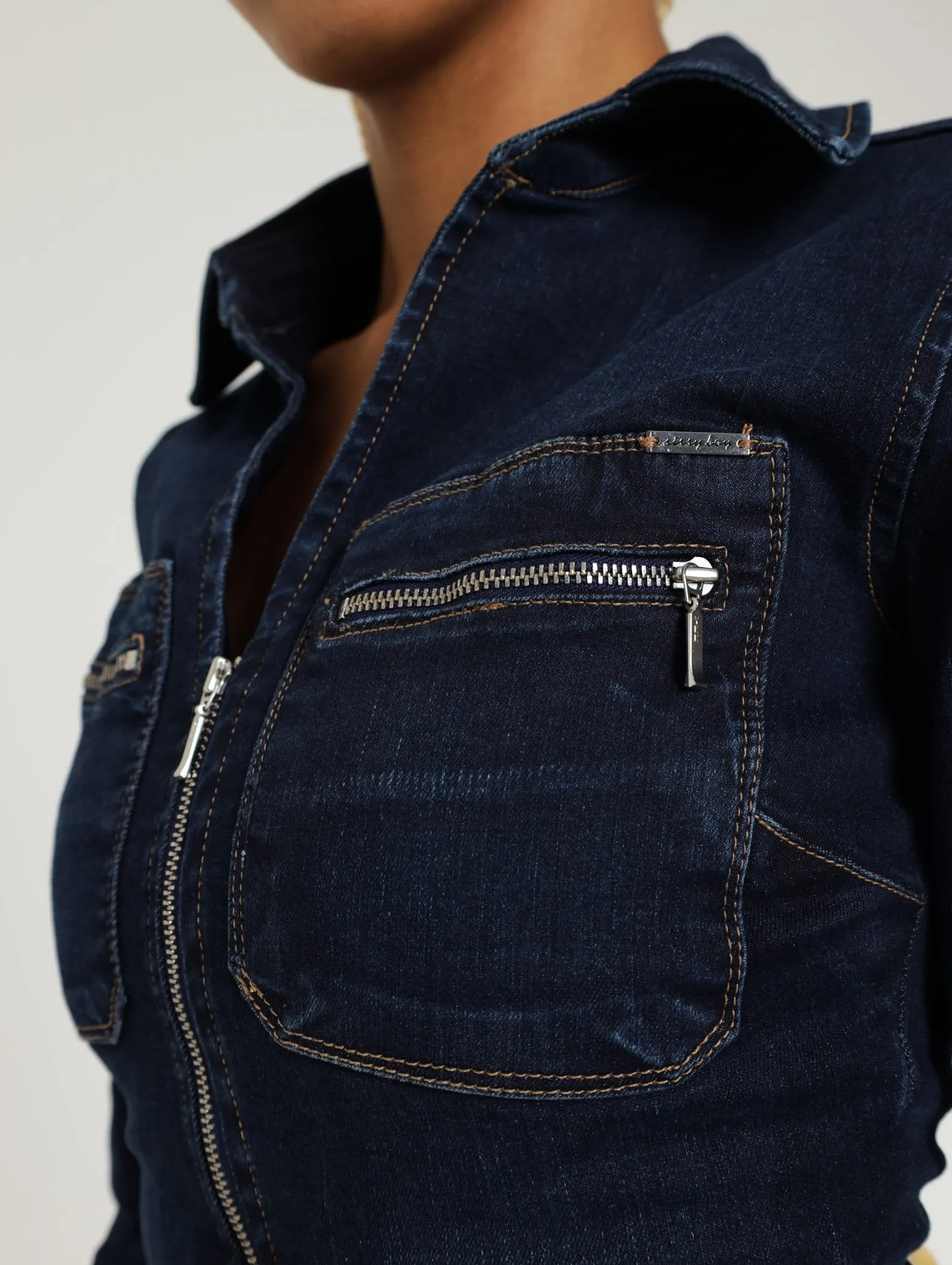 Long Sleeve Boilersuit - Blue