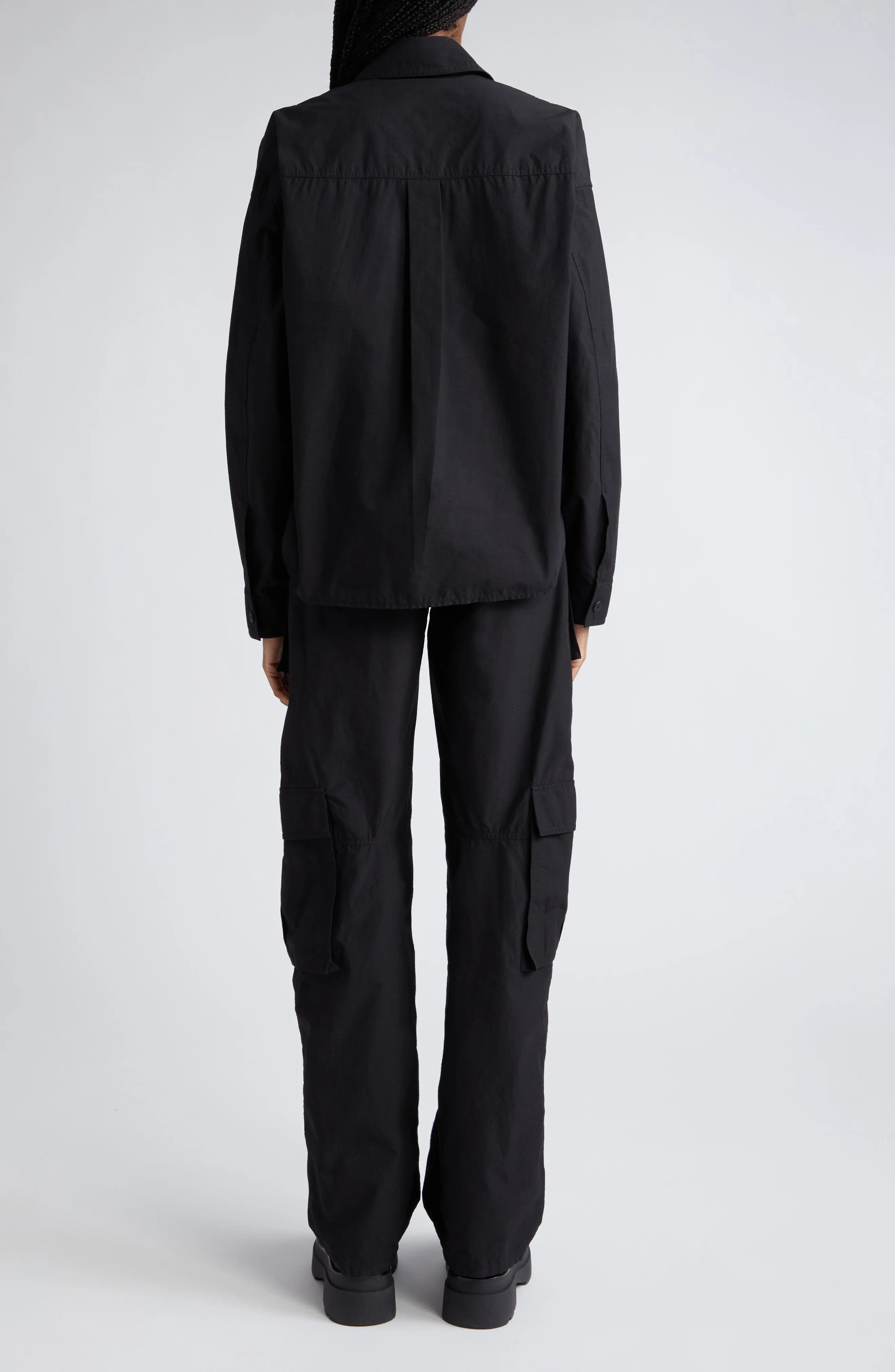 Long Sleeve Cargo Jumpsuit