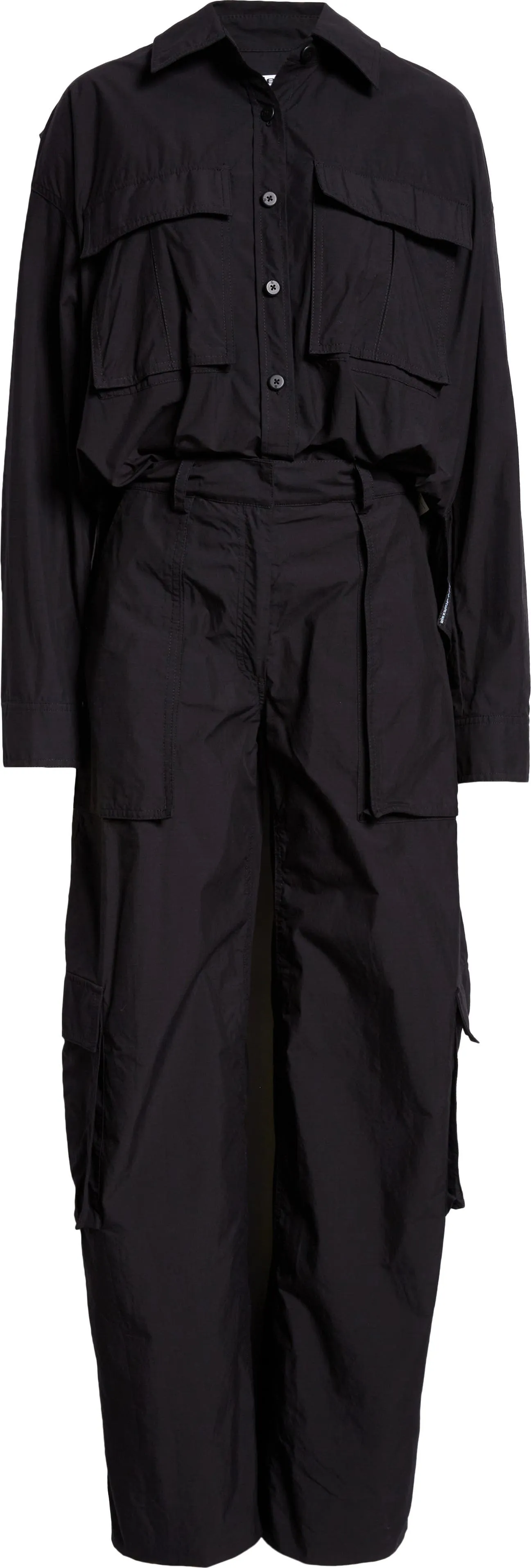 Long Sleeve Cargo Jumpsuit