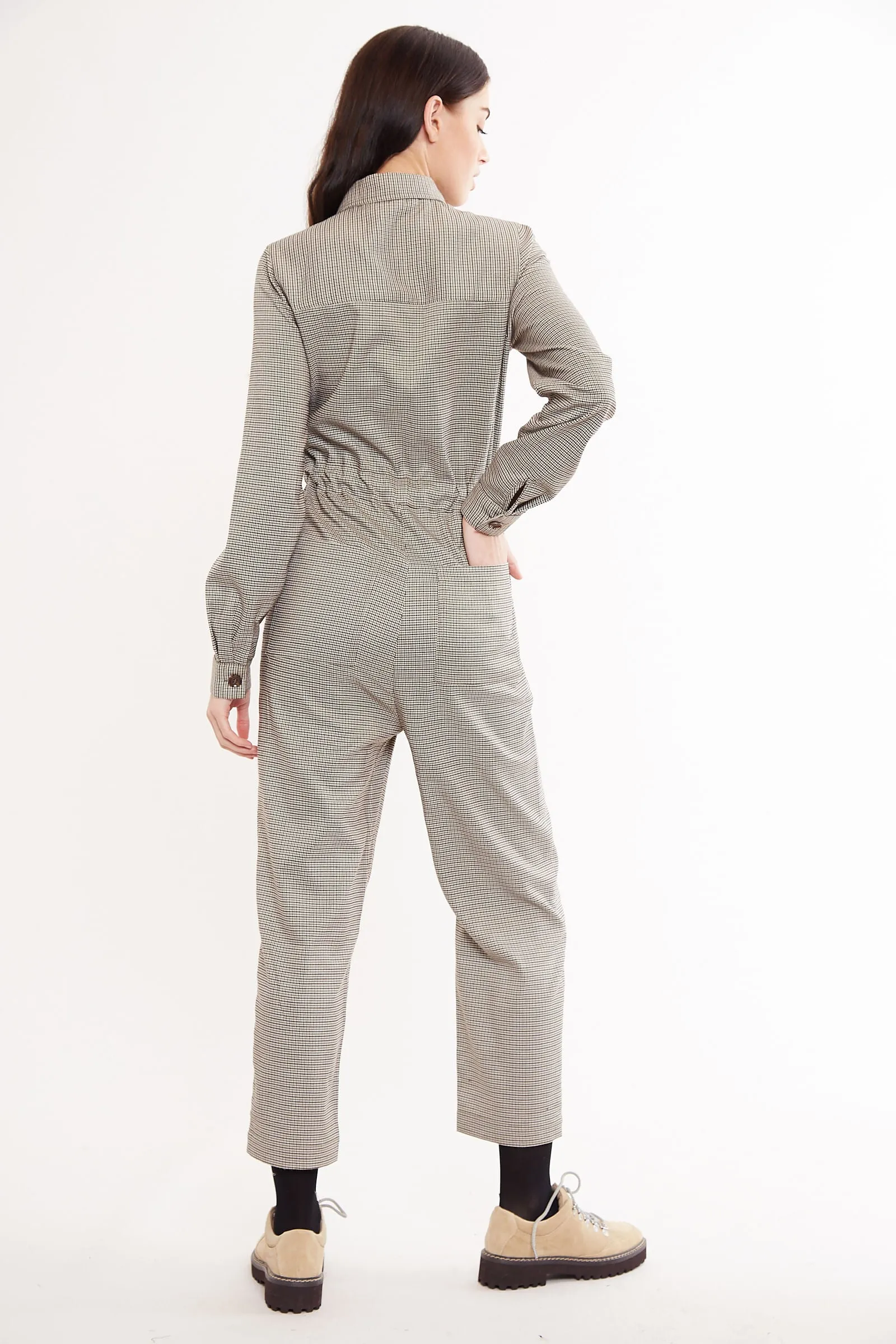 Louche Jamel Gentleman Check Jumpsuit