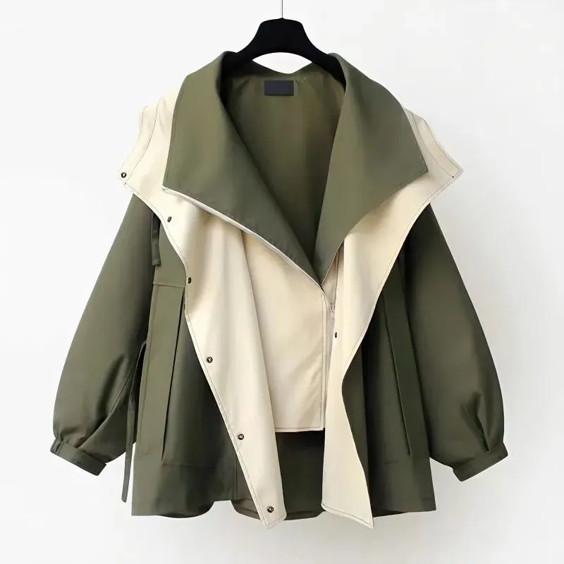 Luna | Two-Tone Trench Coat