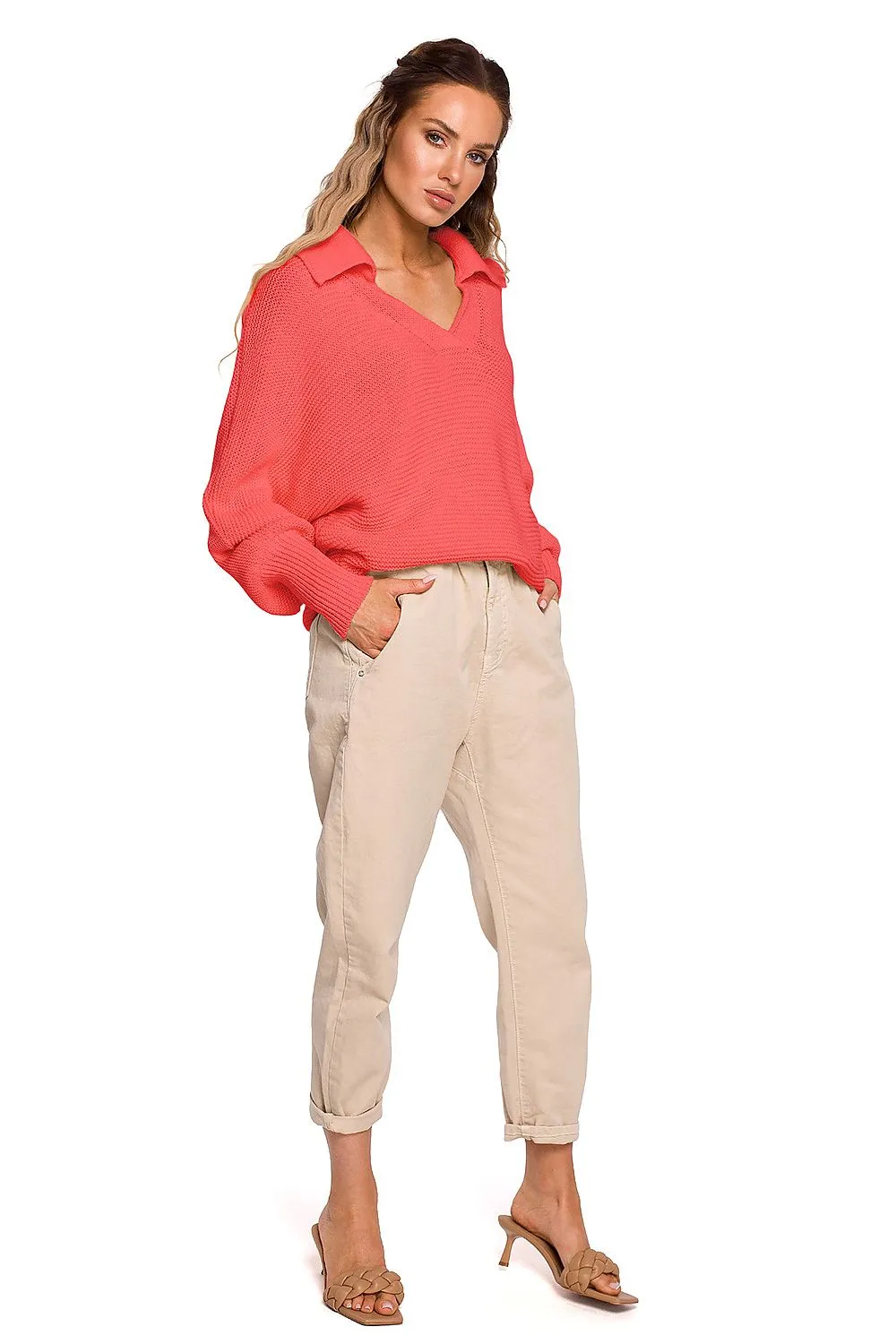 Luxurious Wide-Sleeve Minimalist Sweater