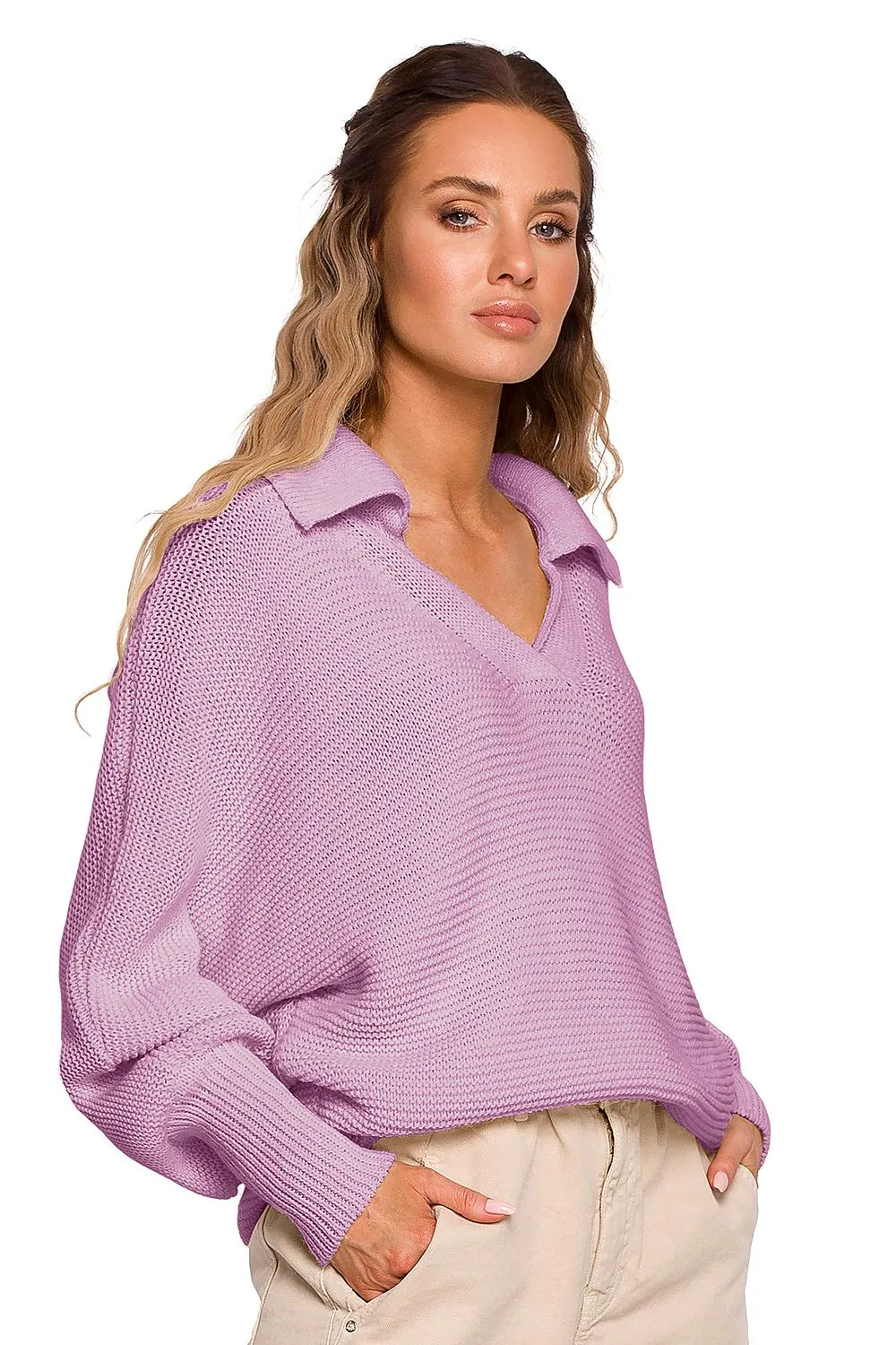 Luxurious Wide-Sleeve Minimalist Sweater