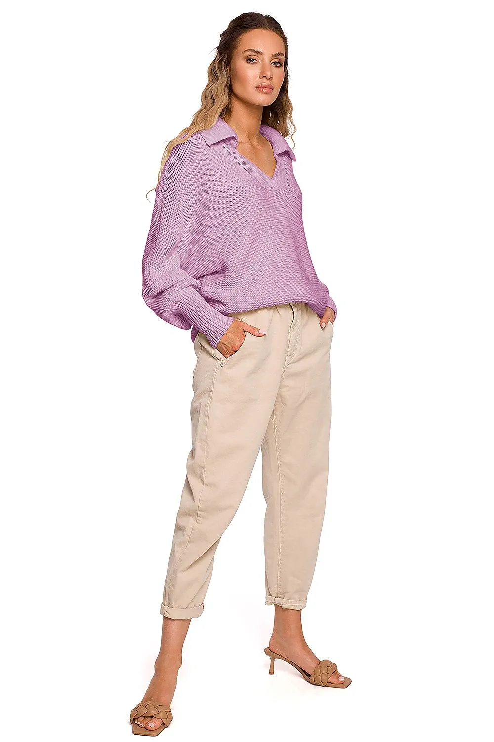 Luxurious Wide-Sleeve Minimalist Sweater