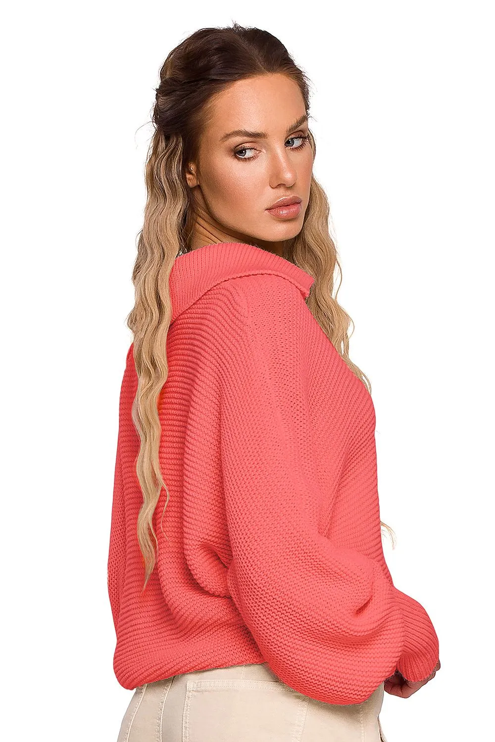 Luxurious Wide-Sleeve Minimalist Sweater