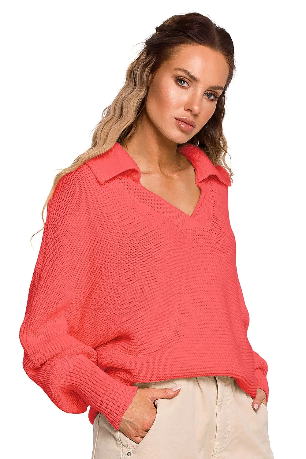 Luxurious Wide-Sleeve Minimalist Sweater
