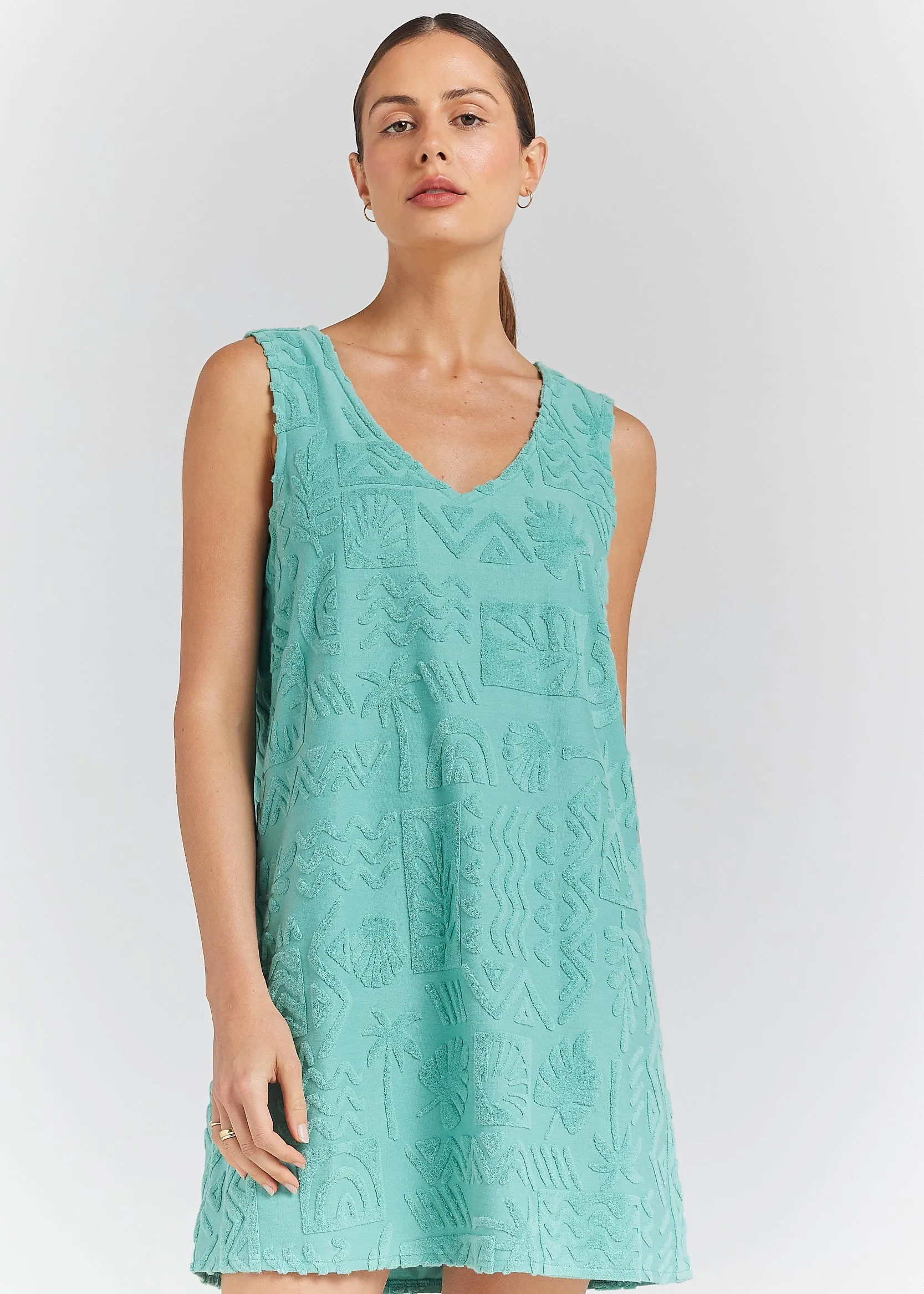 Mai Tai V Tunic Dress - Jade