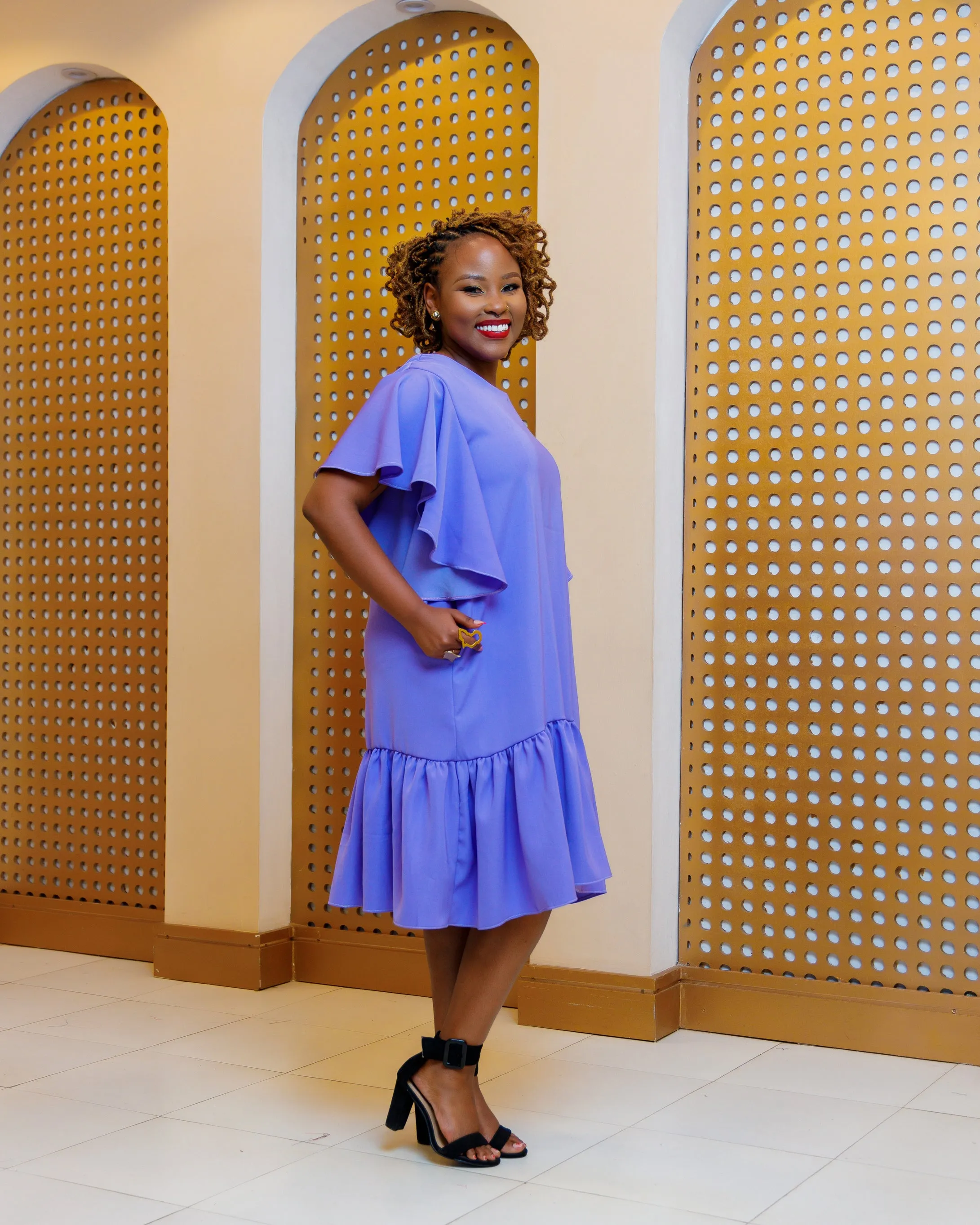 Maliki Shift Dress - Lilac