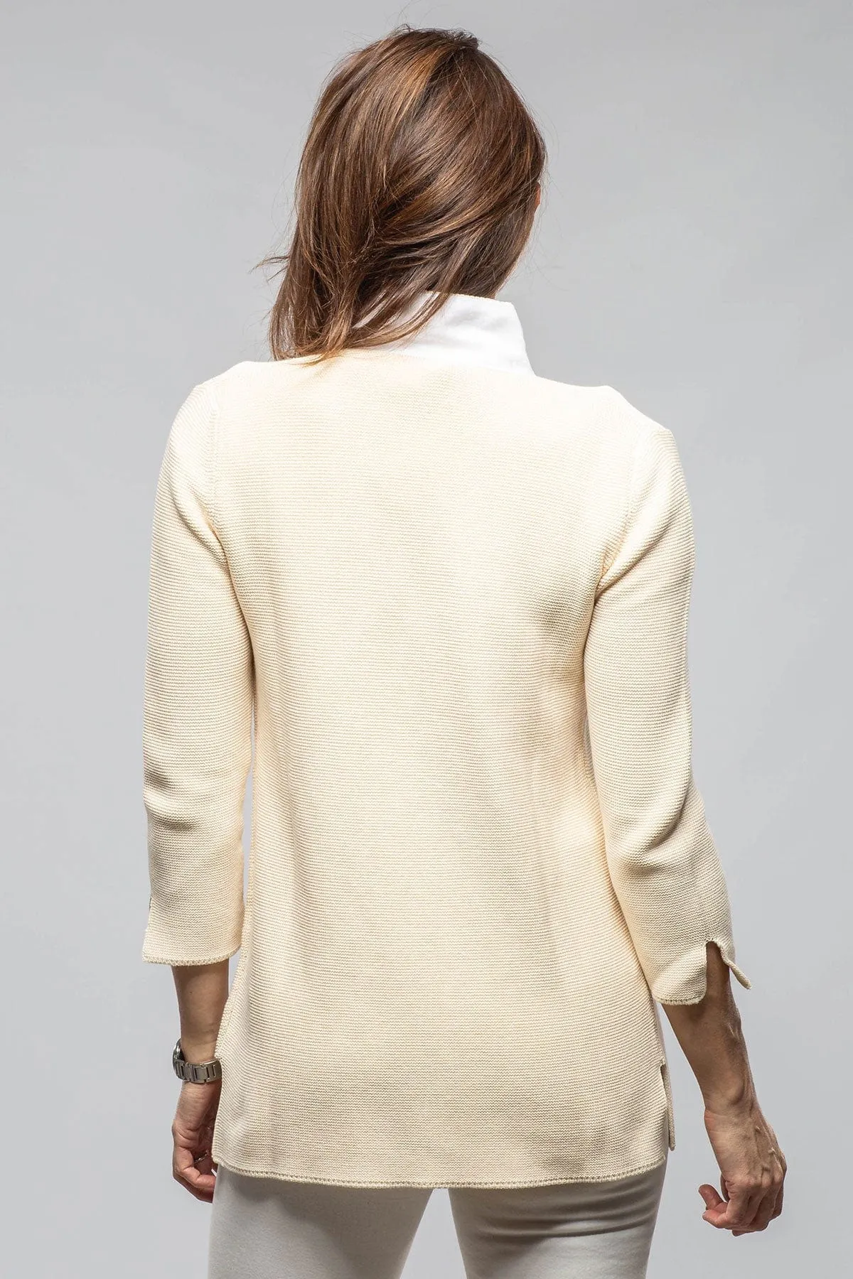 Malta Long Cotton Cardigan In Butter