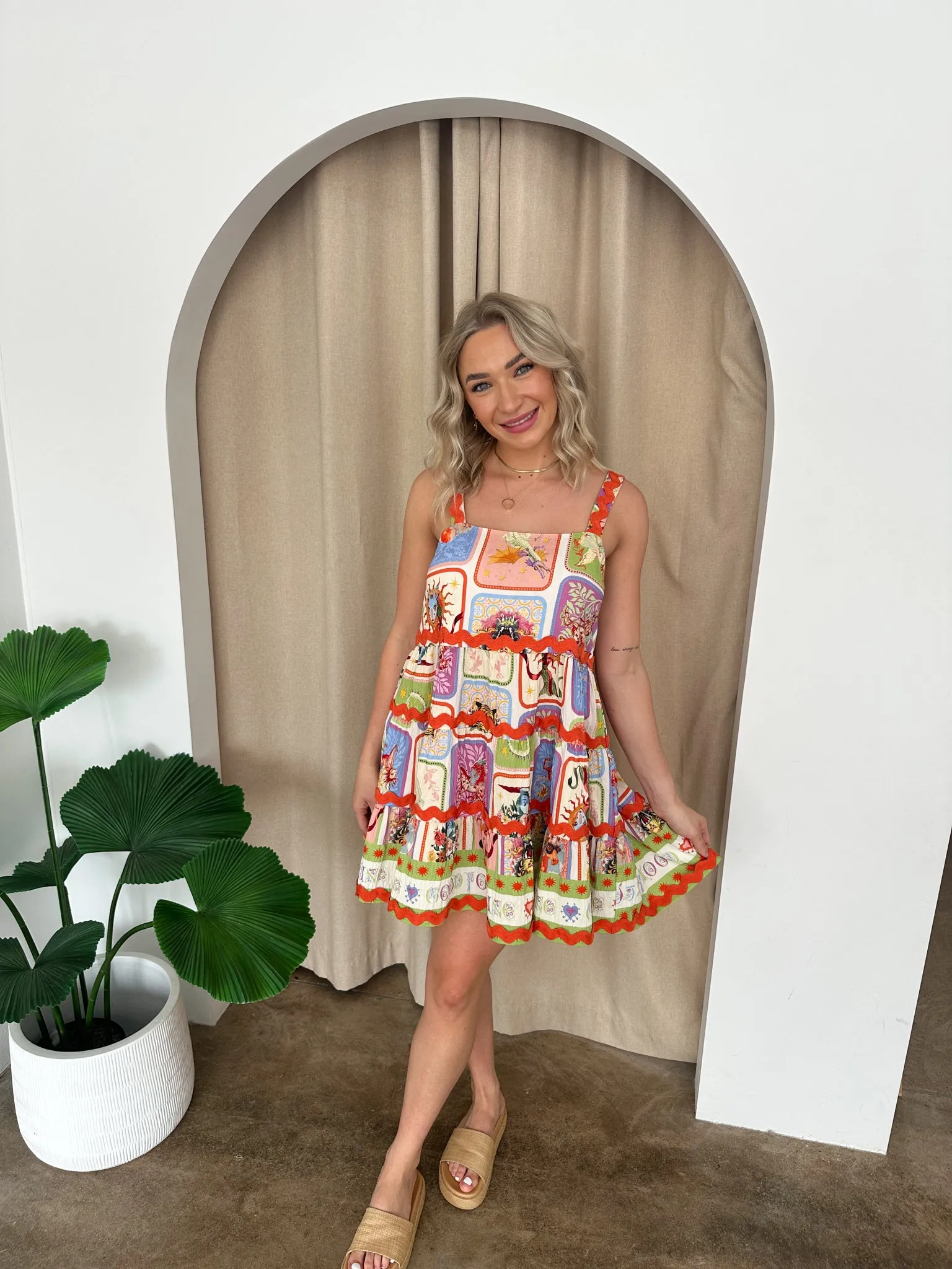 Michelle Dress- Multi print