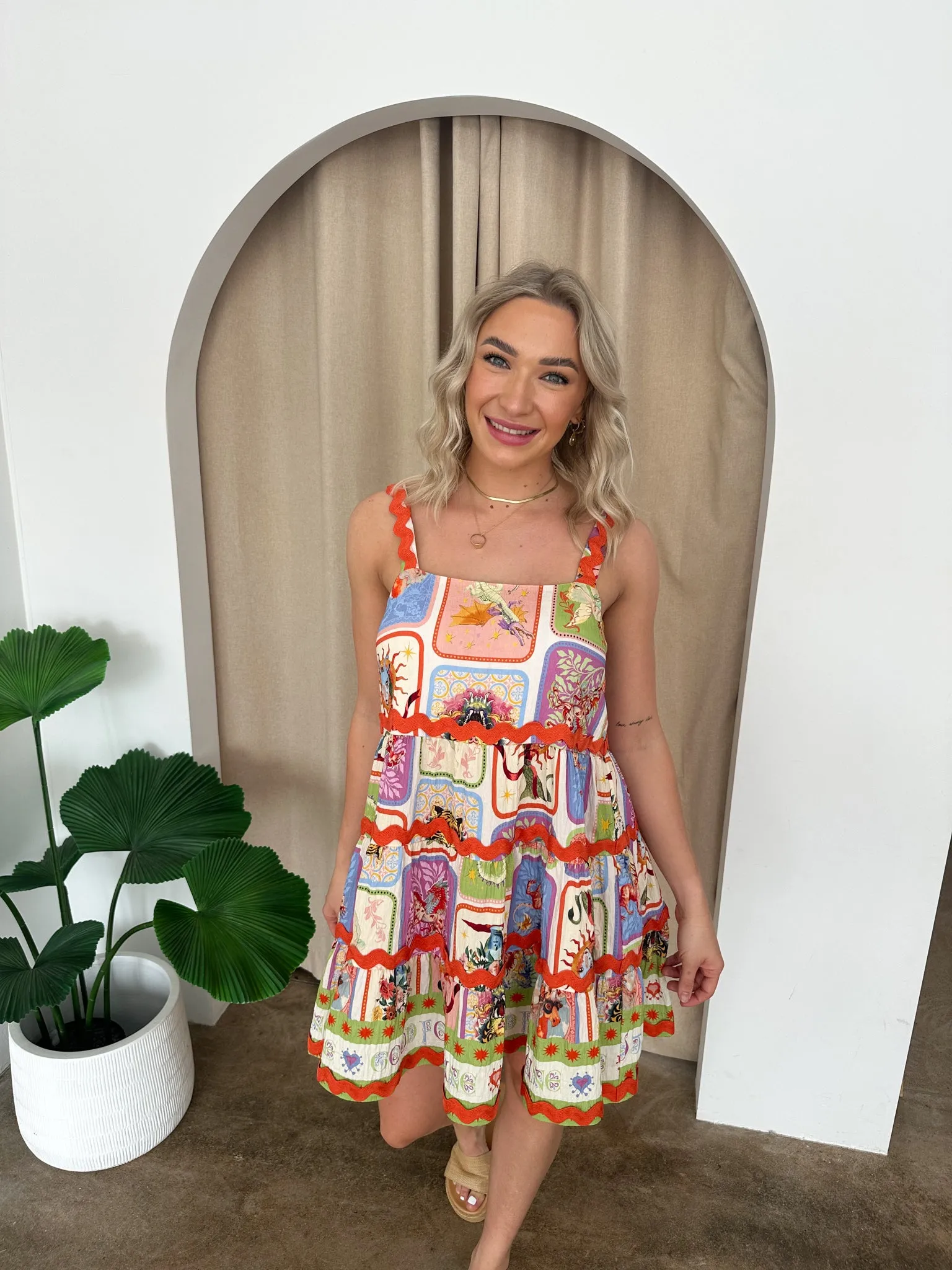 Michelle Dress- Multi print
