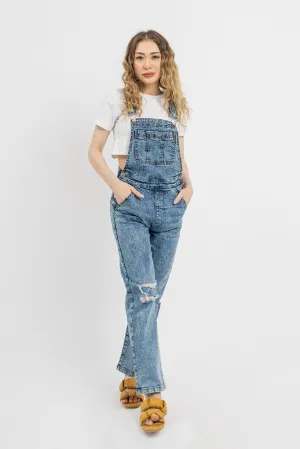 Mid Blue Wash Denim Dungaree
