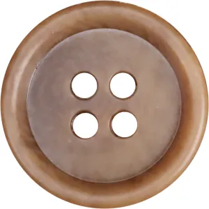 Minimalist Thin-Edged Khaki Retro Dune Style Urea Buttons 30pcs