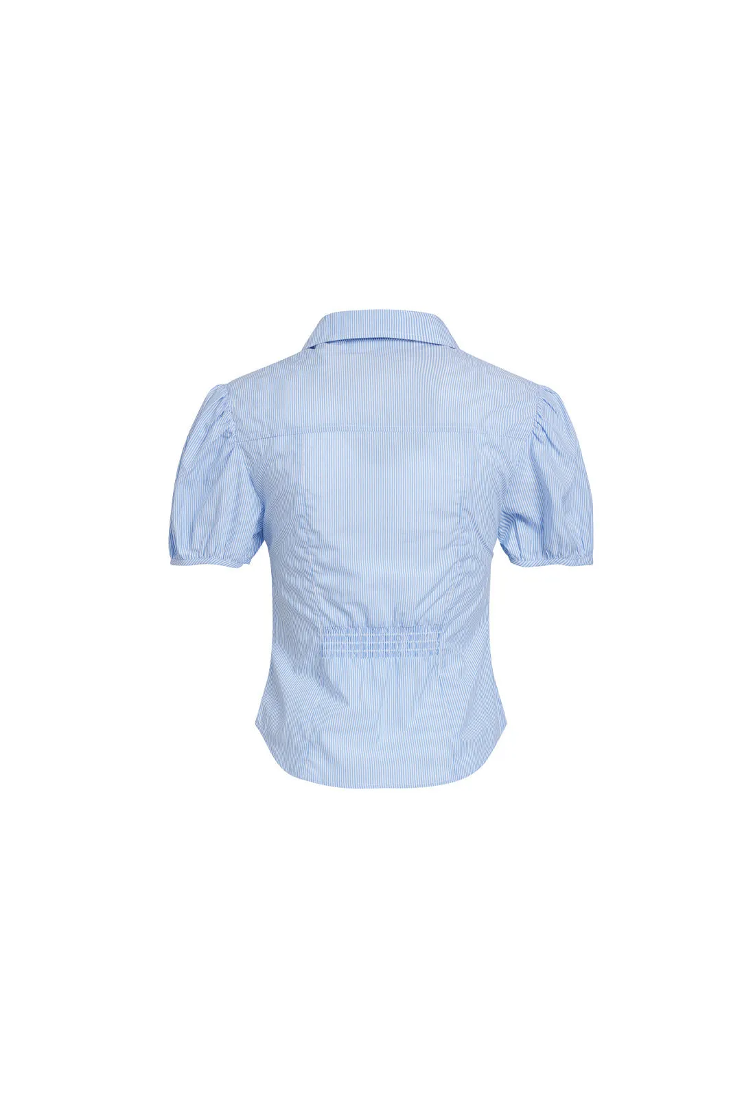 MON CHERI BLOUSE - BLUE STRIPE