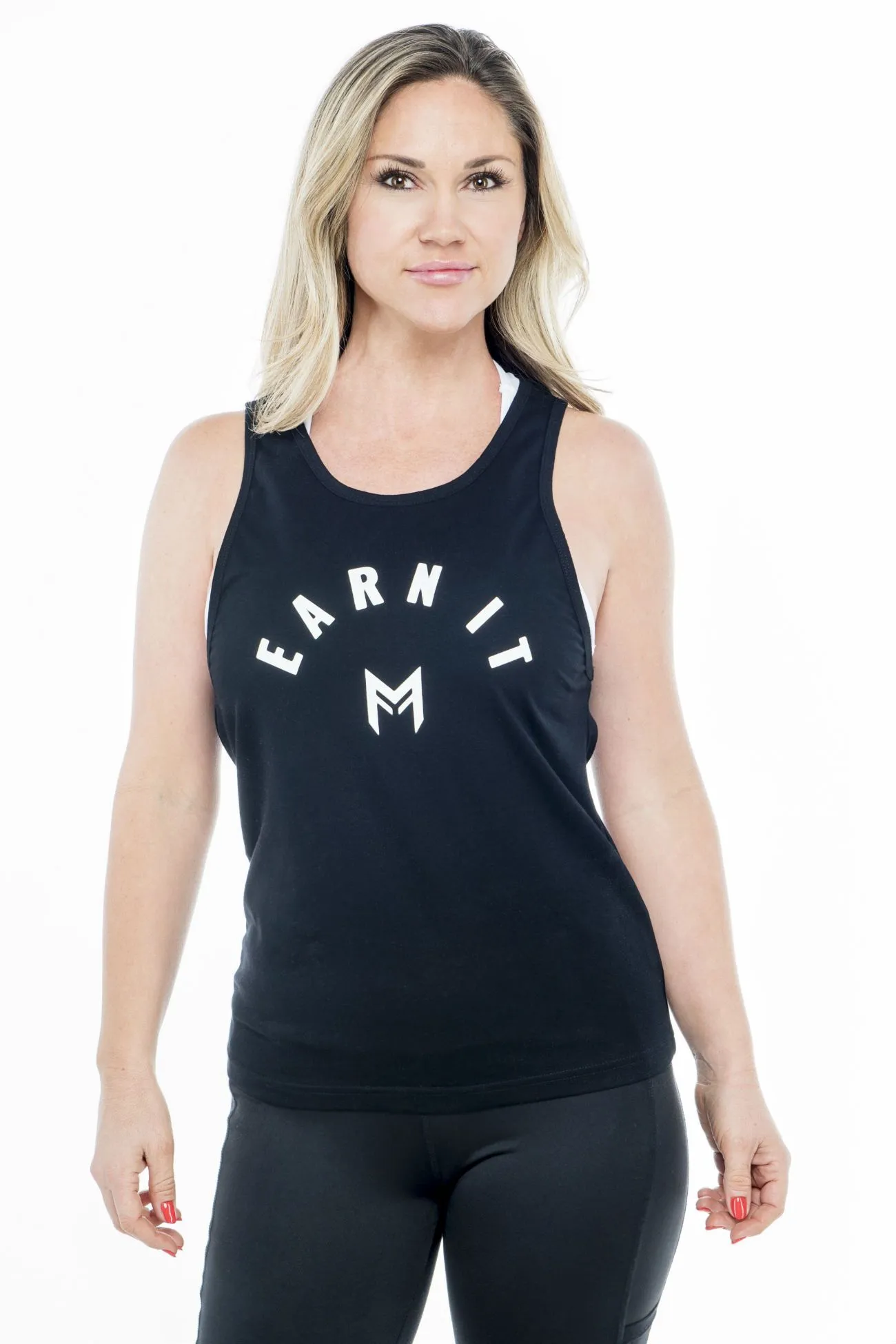 Motivation Earn It Tank<br>Black