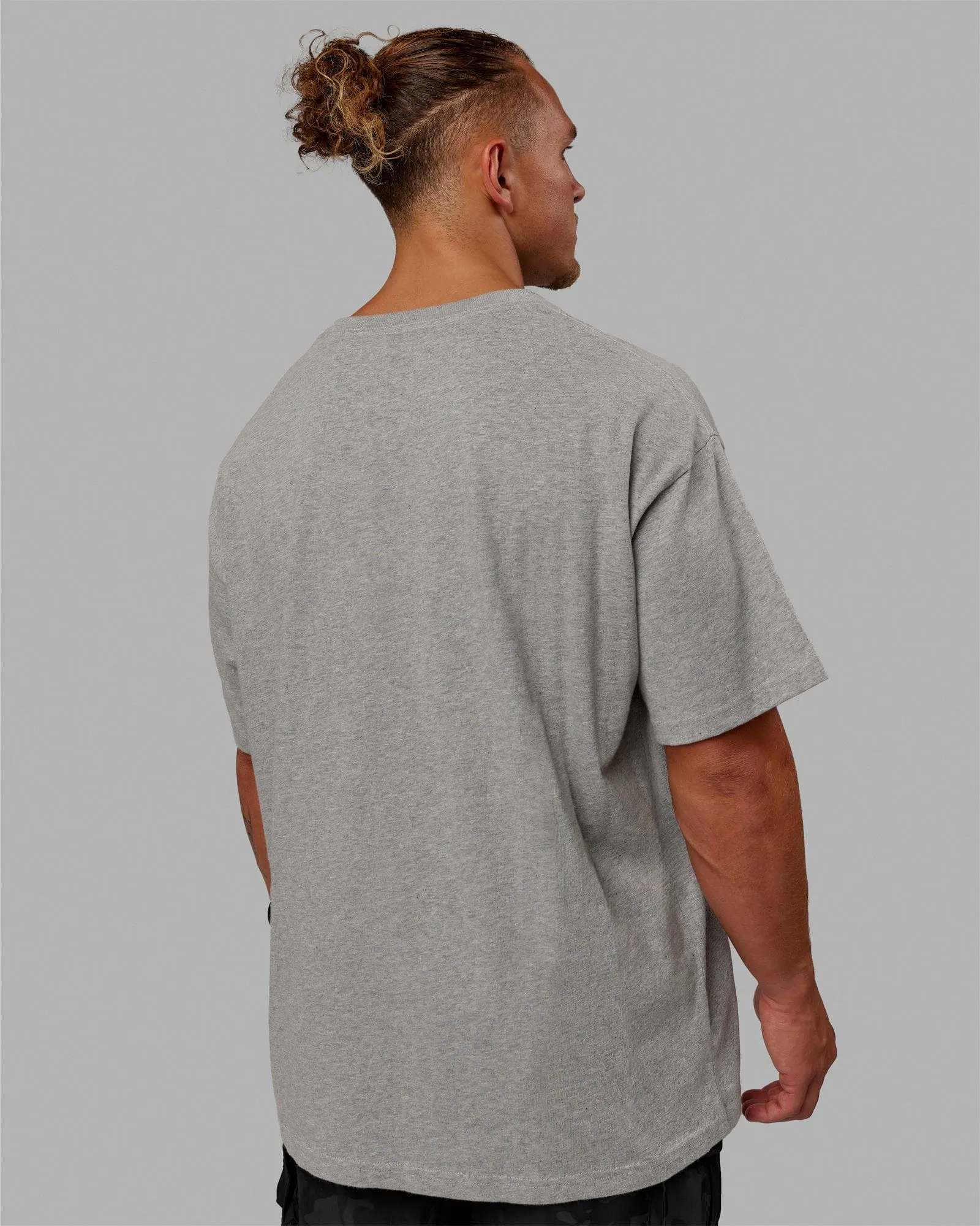 MVP Heavyweight Tee Oversize - Lt Grey Marl