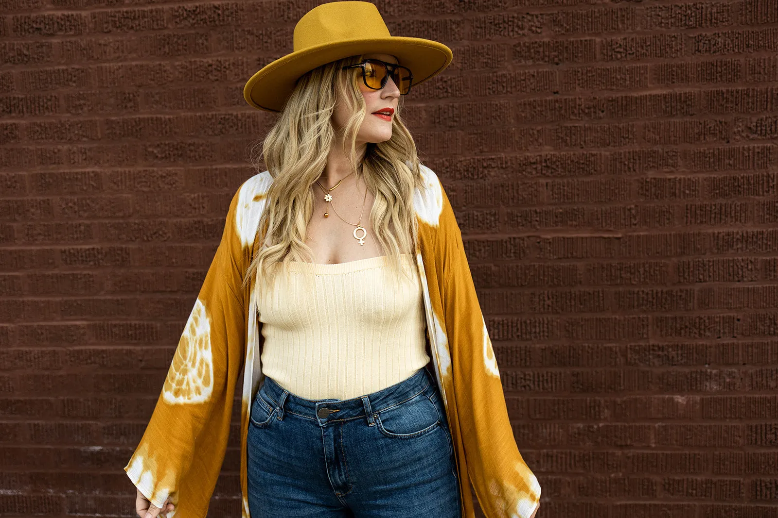 nanette ribbed bandeau in yellow