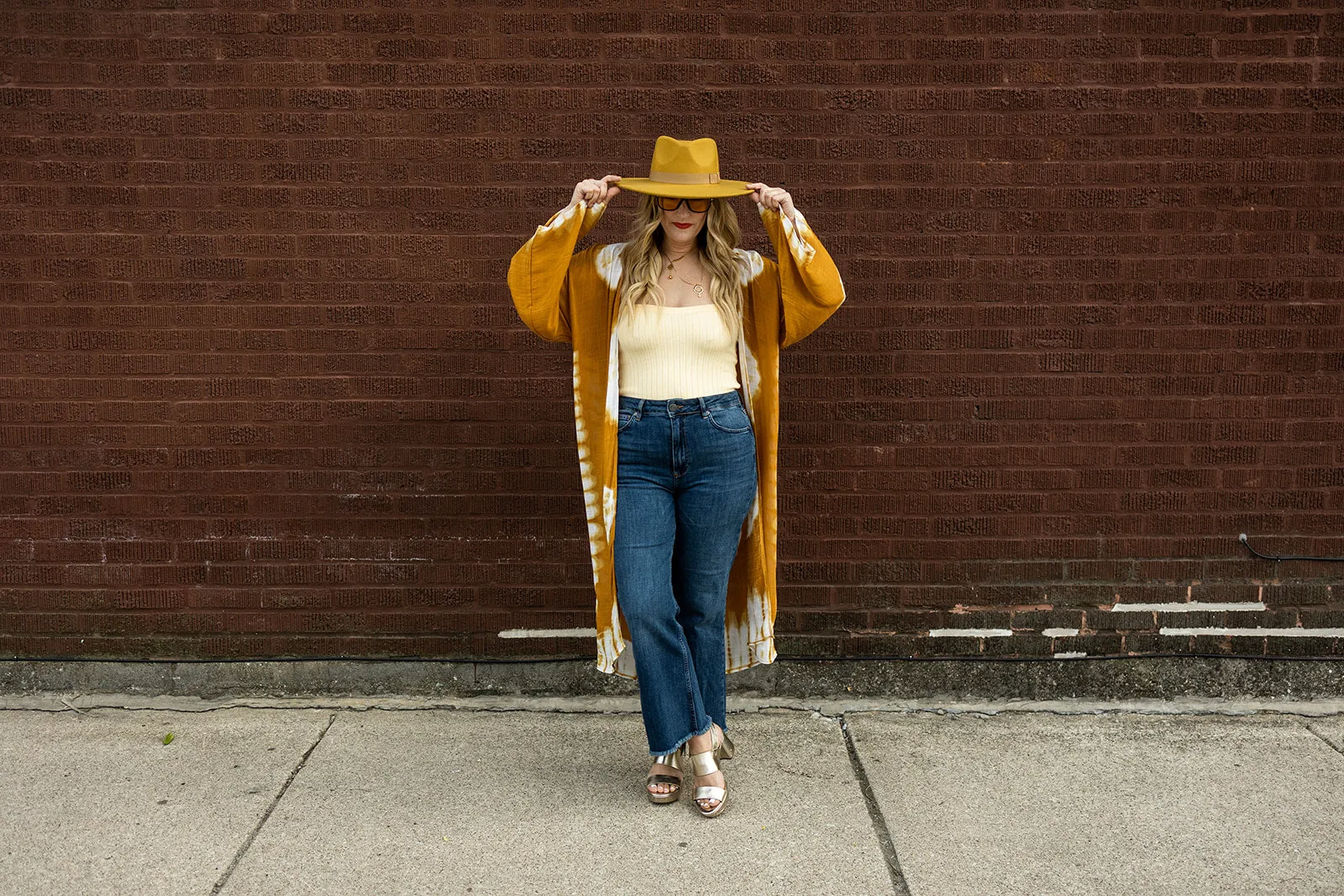 nanette ribbed bandeau in yellow