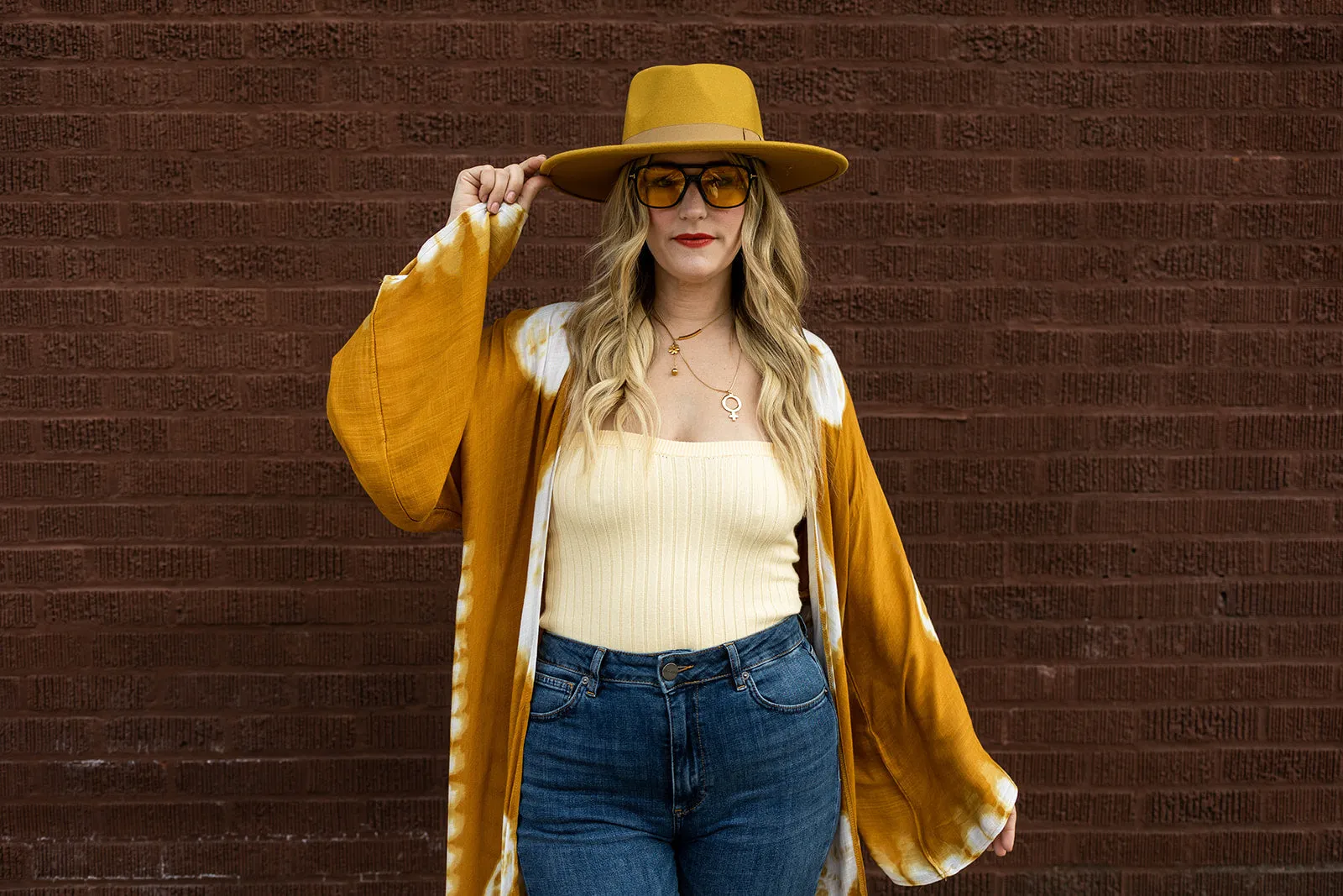 nanette ribbed bandeau in yellow