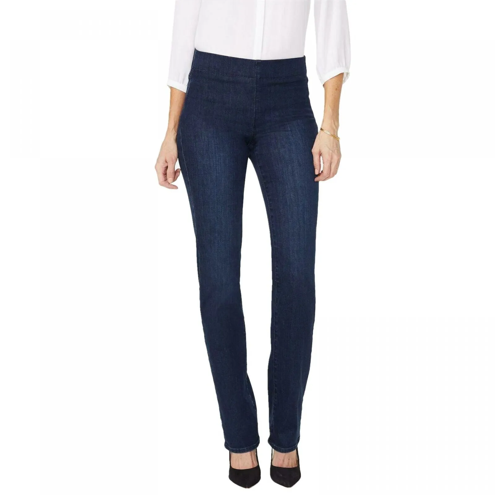 NYDJ Plus Size Marilyn Lift Tuck Straight Pull On Jeans