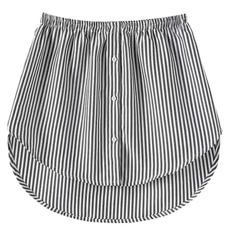 Obsidian Phoenix Adjustable Shirt Blouse Extender - Faux Layering Mini Skirt with Split Hemline, Perfect for Layering
