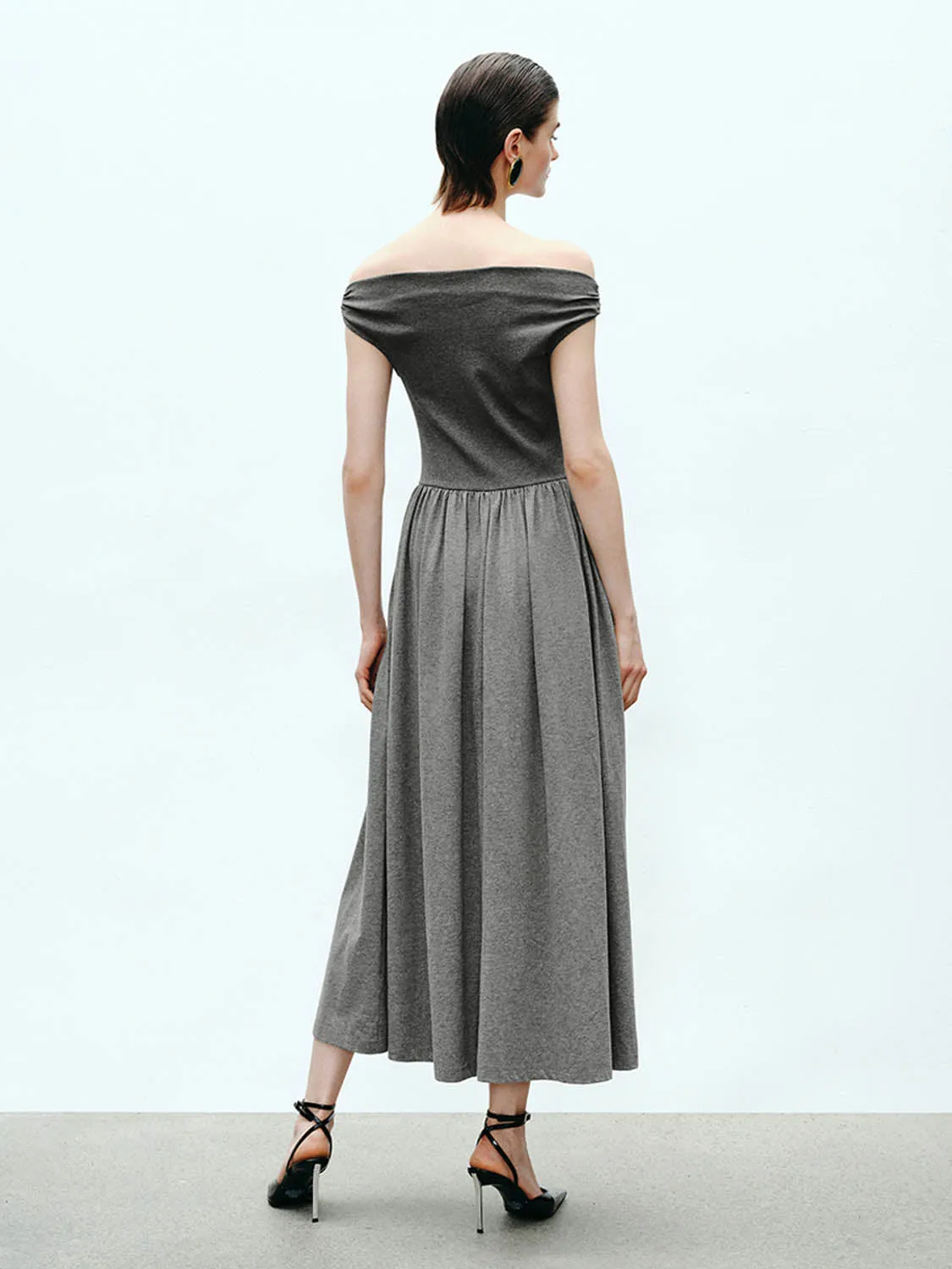 Off Shoulder A-Line Dresses