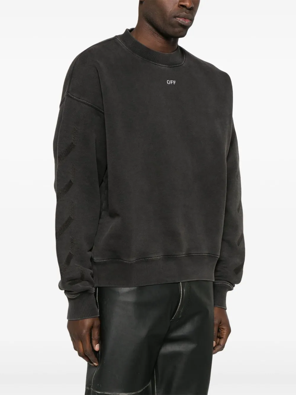 Off White Sweaters Black