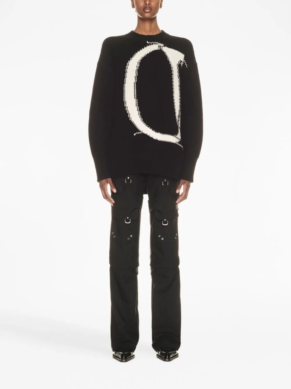 Off White Sweaters Black