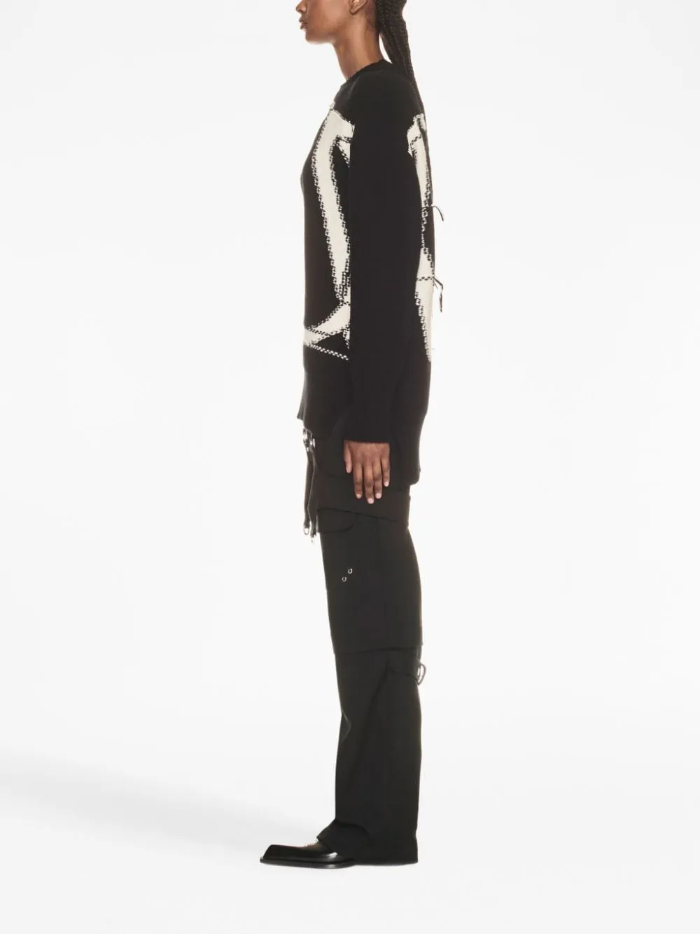 Off White Sweaters Black