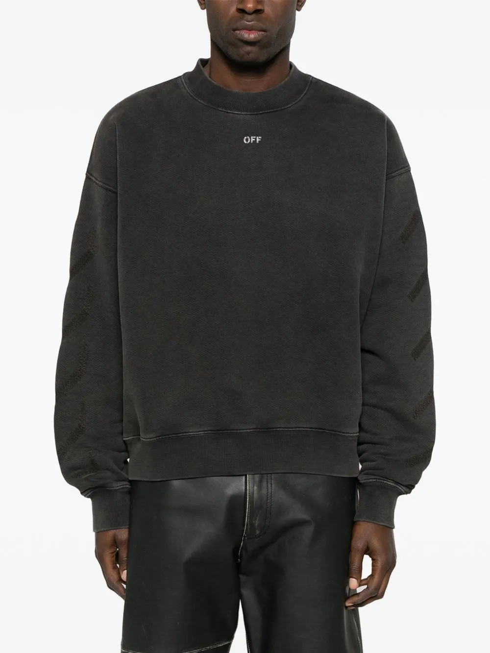 Off White Sweaters Black