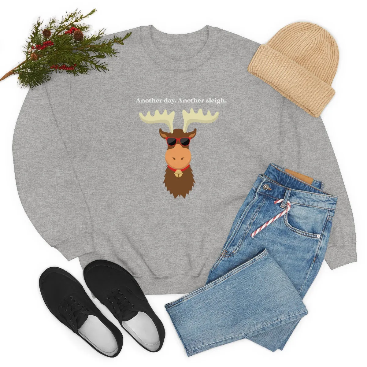 Oh Deer Crewneck Sweatshirt | Christmas Gifts | Fun Christmas Products | Gifts for Him | Gifts for Her