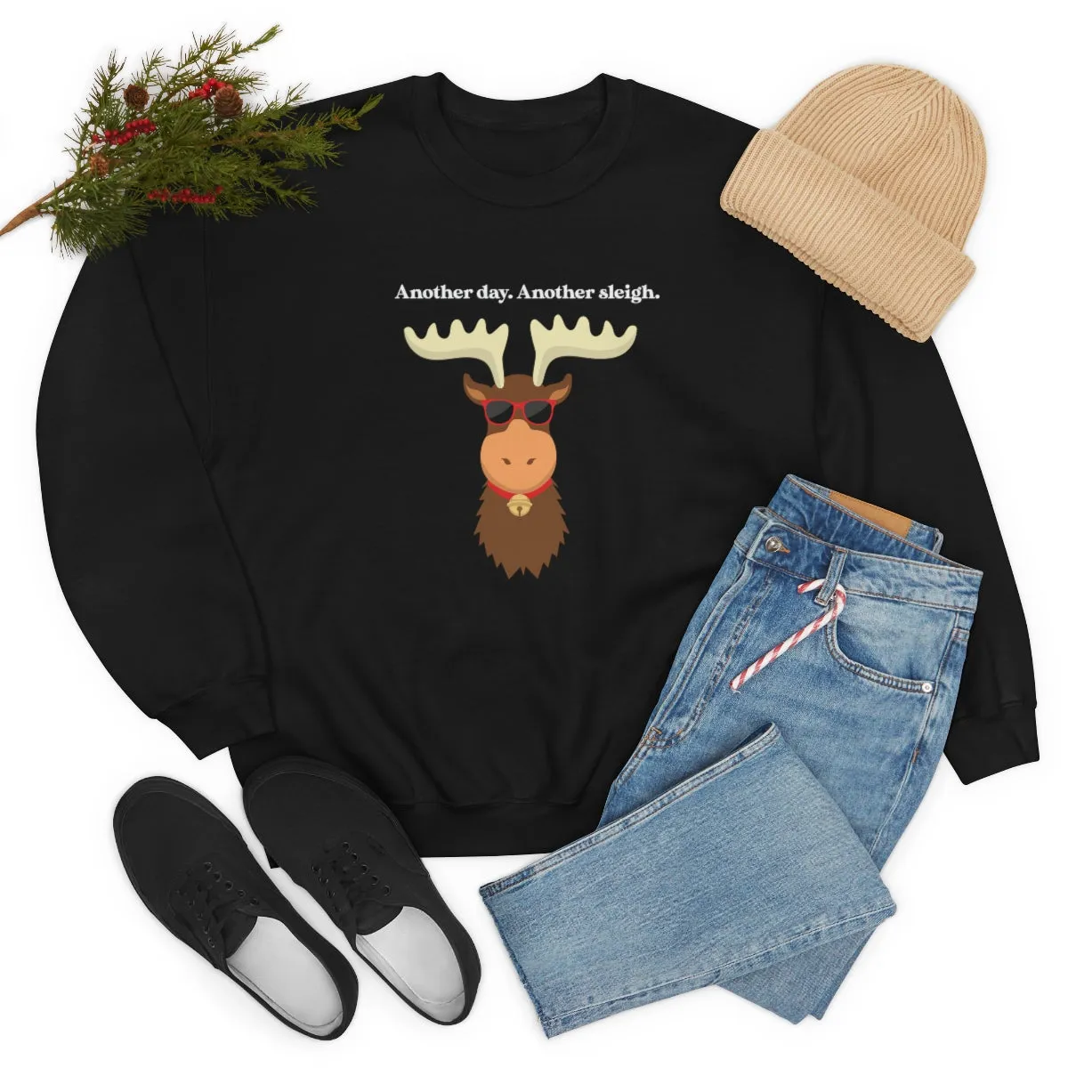 Oh Deer Crewneck Sweatshirt | Christmas Gifts | Fun Christmas Products | Gifts for Him | Gifts for Her