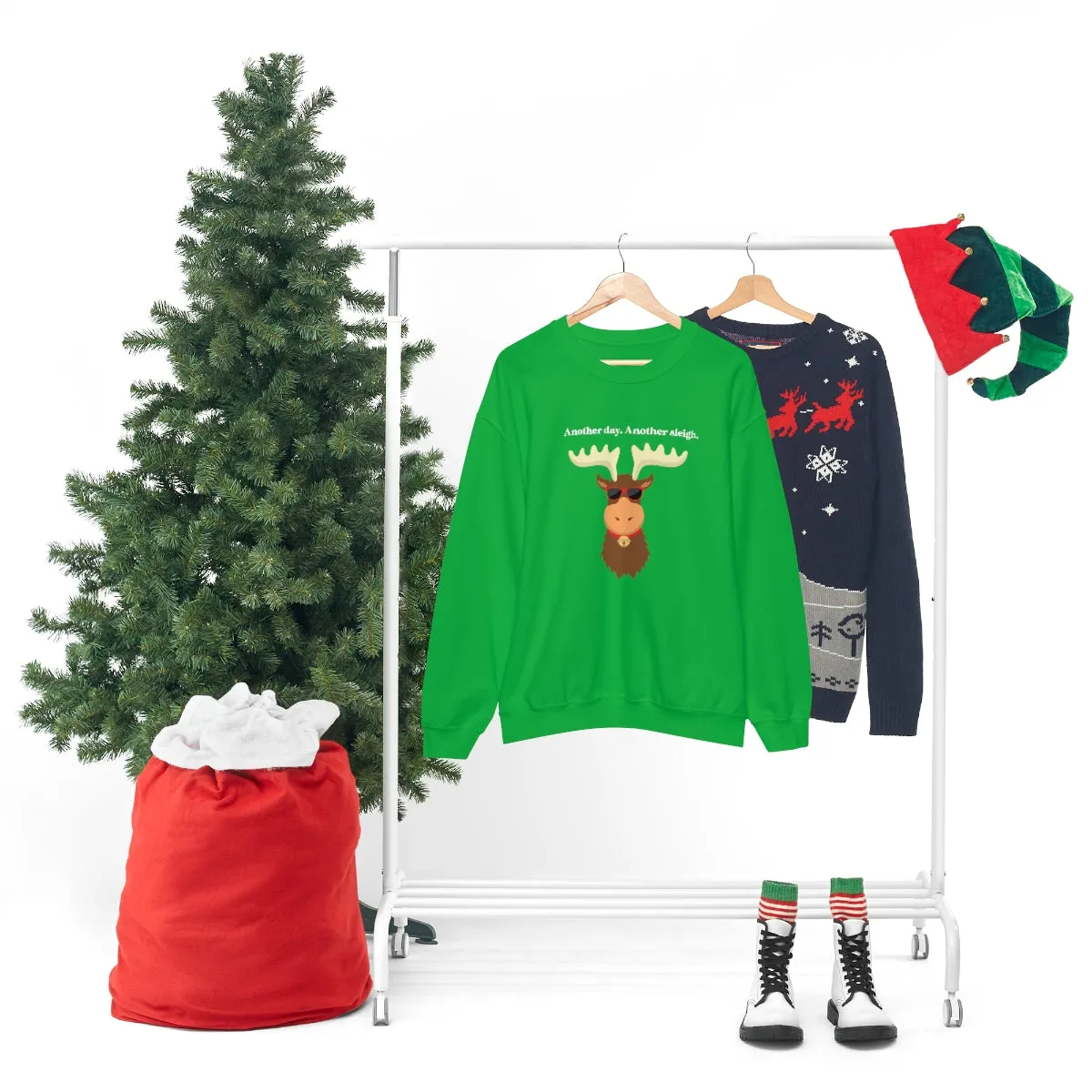 Oh Deer Crewneck Sweatshirt | Christmas Gifts | Fun Christmas Products | Gifts for Him | Gifts for Her