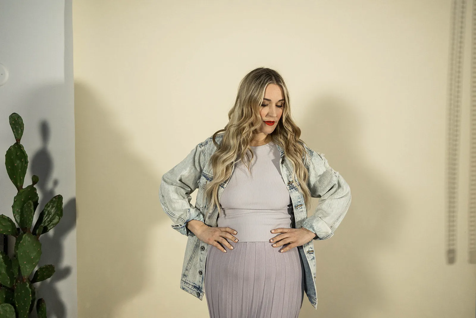 olivia tank in lilac