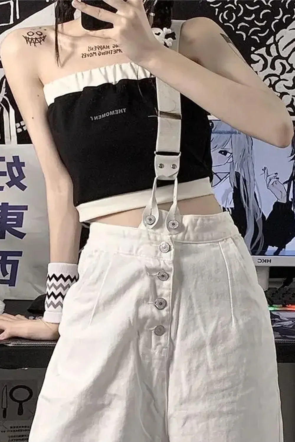 One Single Shoulder Style Long Jumpsuits