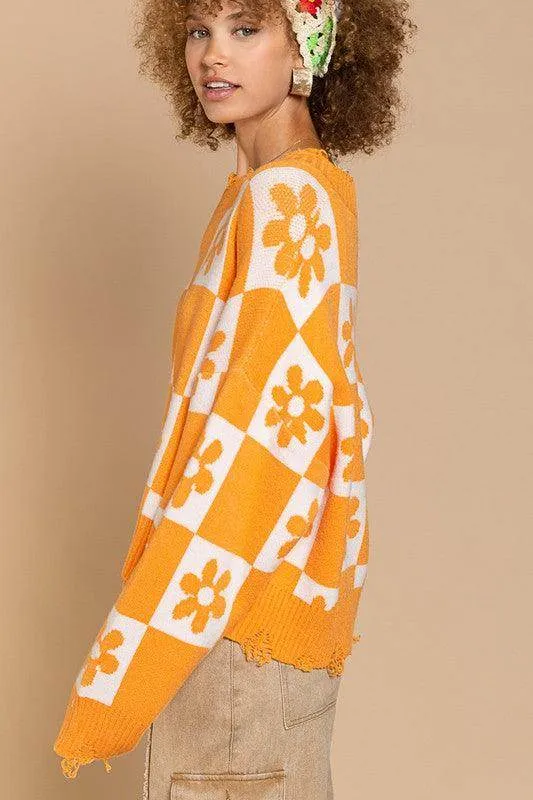 Oversized Round Neckline Sweater Top