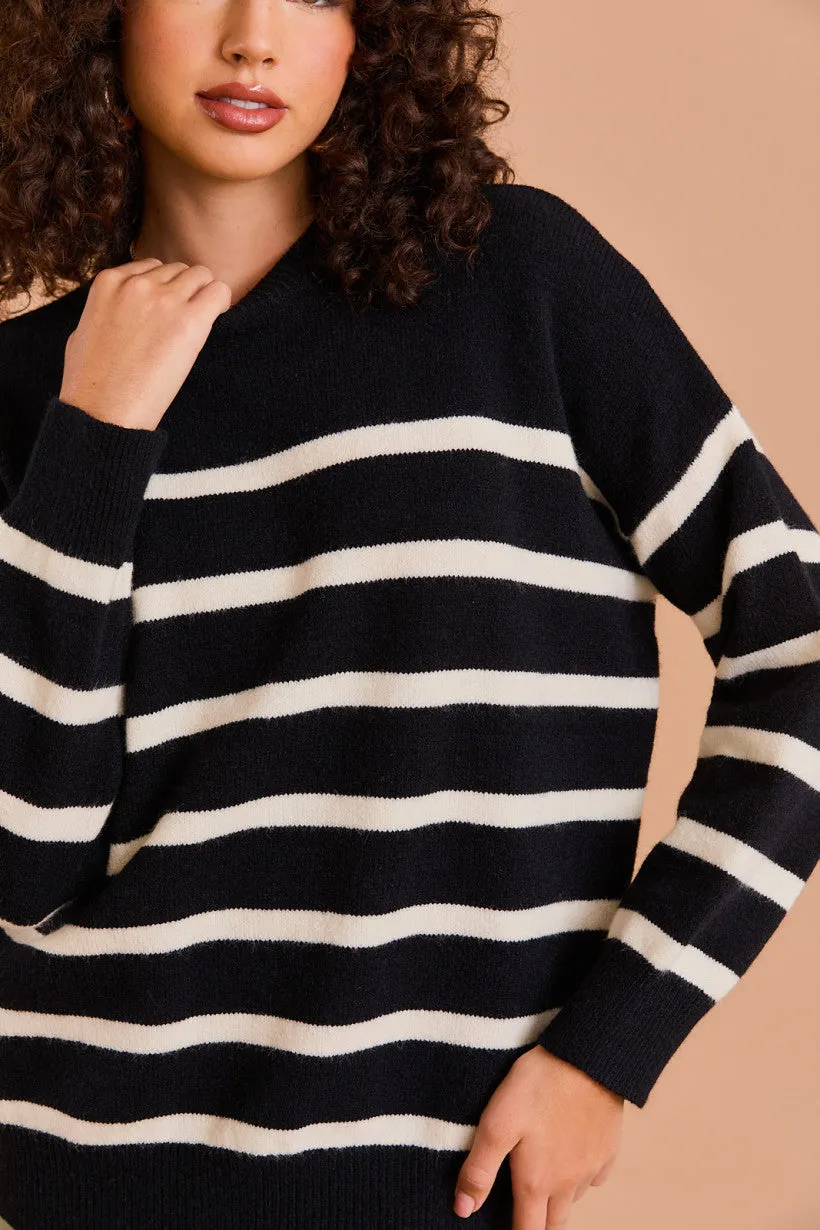 Oversized Stripe Sweater