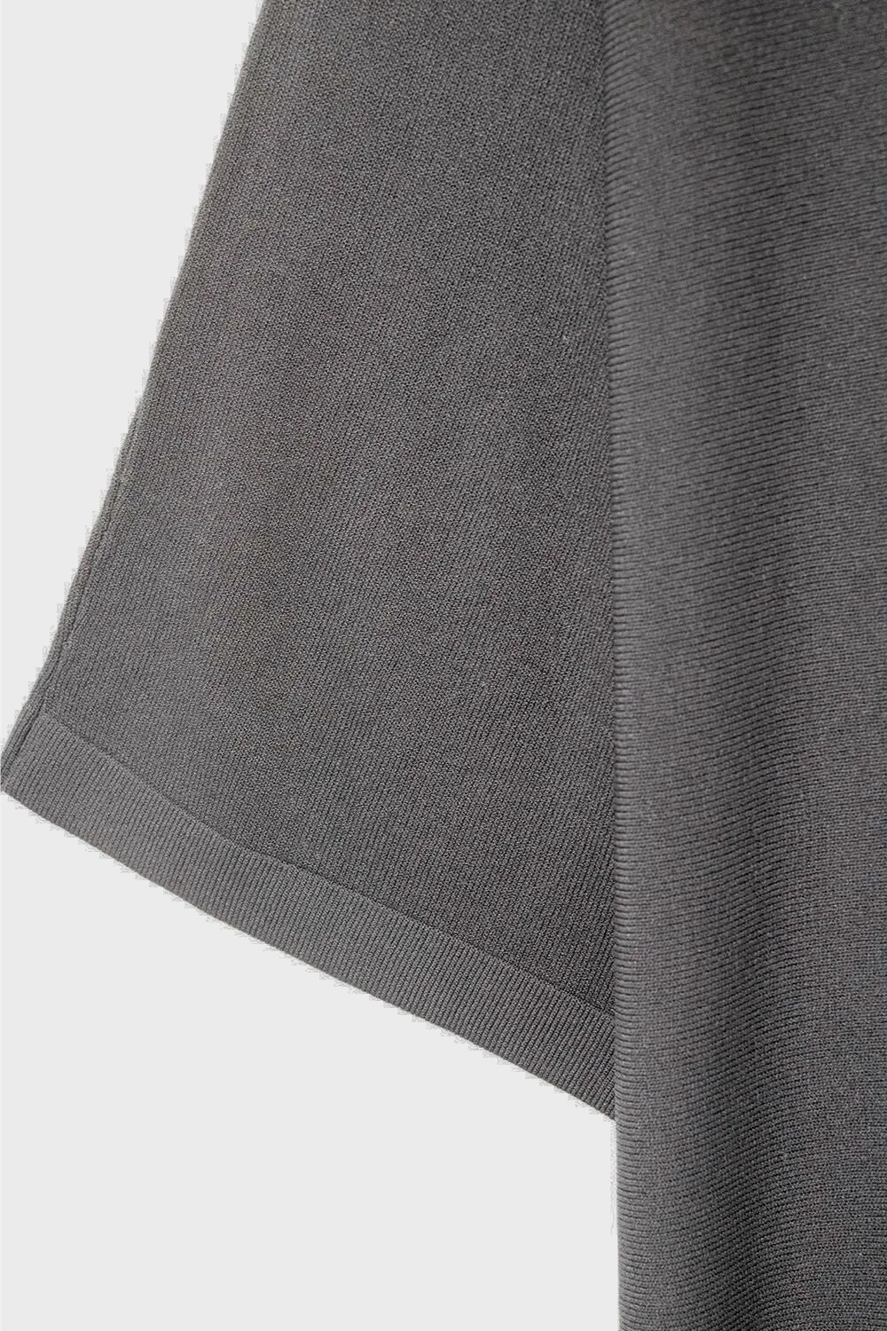 Oversized Sweater in Black with Elbow-Length Sleeves