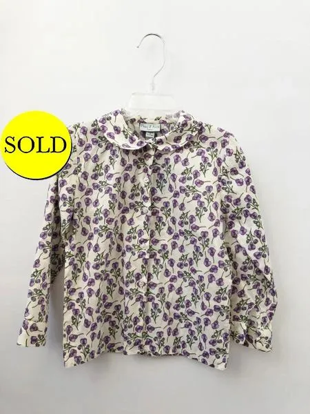 Papo d'Anjo Floral Blouse Size 4