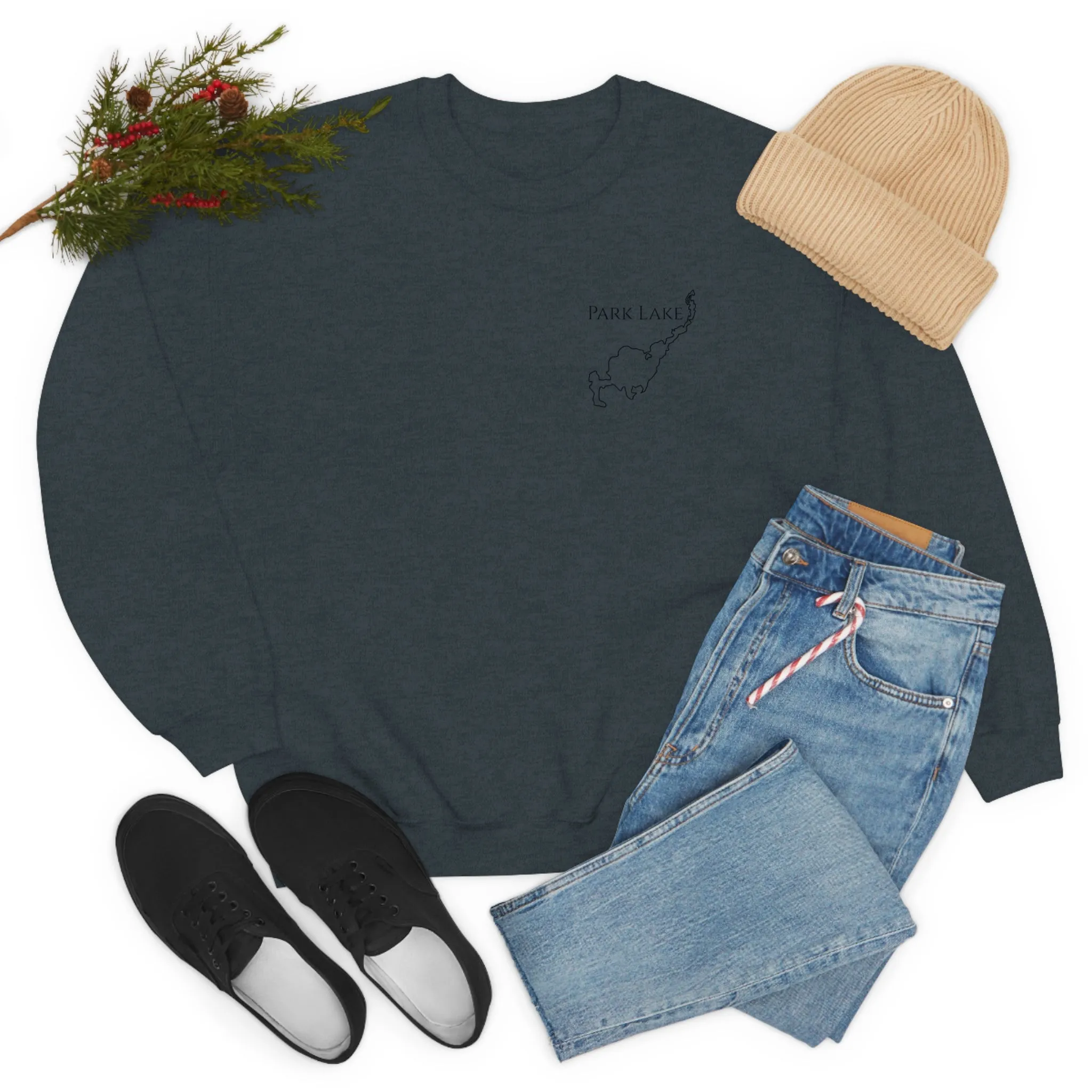 Park Lake Plain Unisex Heavy Blend™ Crewneck Sweatshirt
