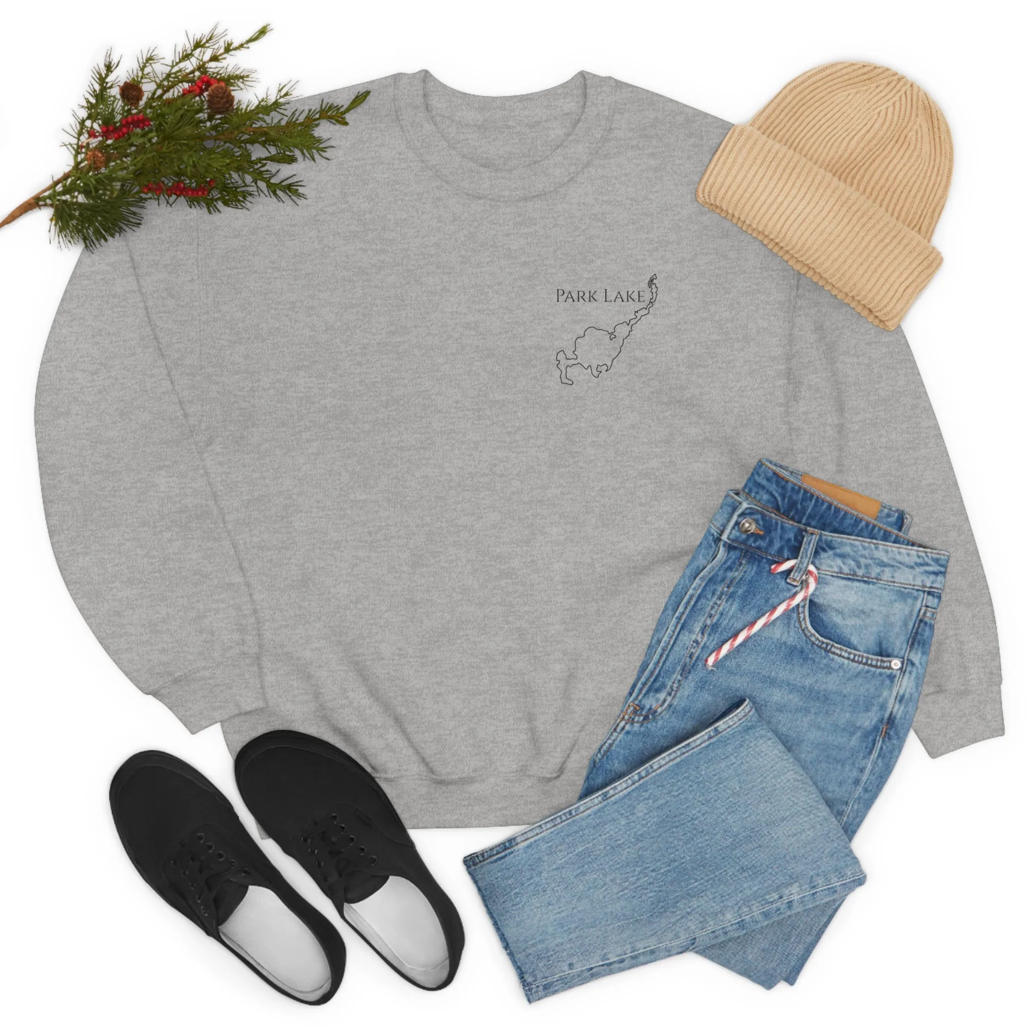 Park Lake Plain Unisex Heavy Blend™ Crewneck Sweatshirt