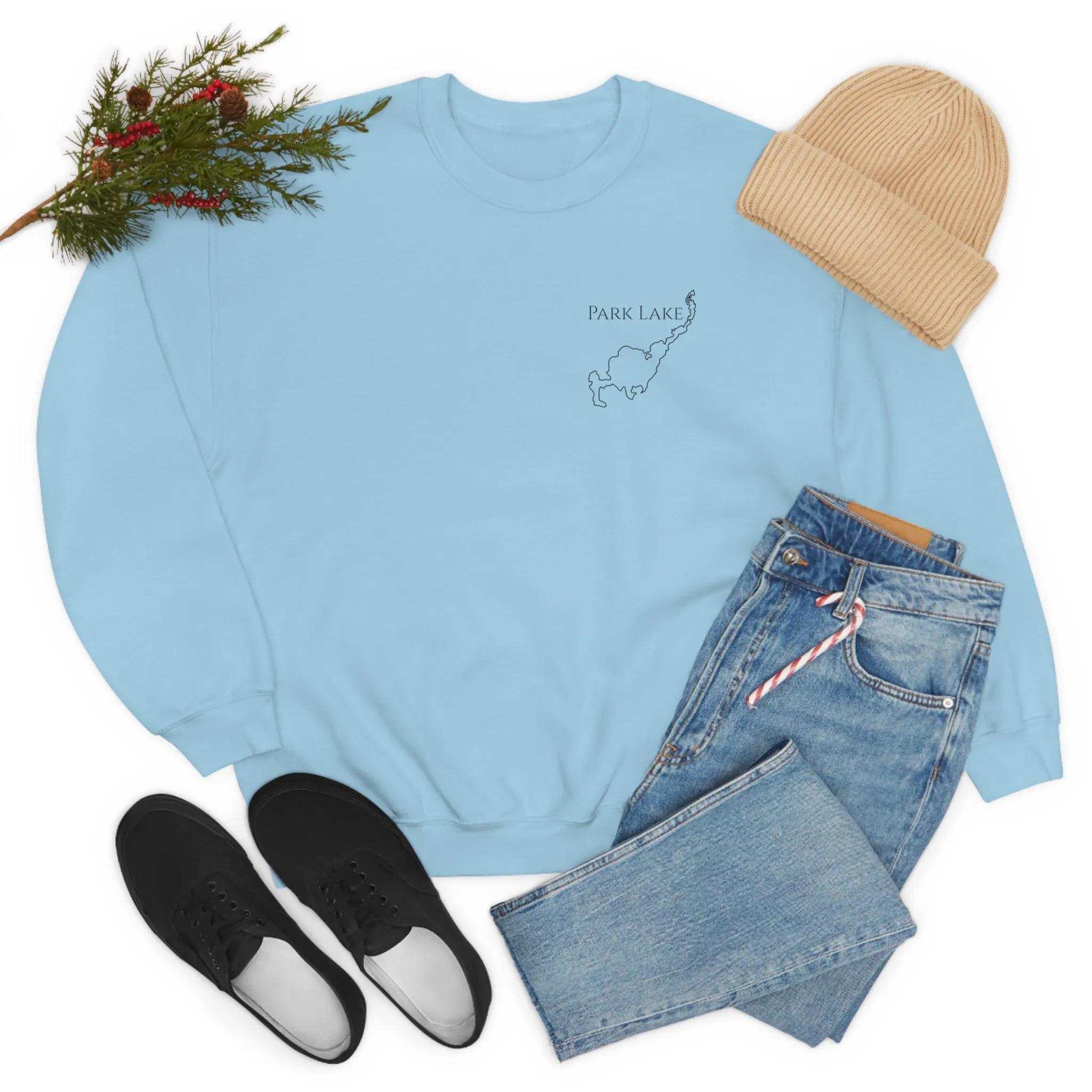 Park Lake Plain Unisex Heavy Blend™ Crewneck Sweatshirt