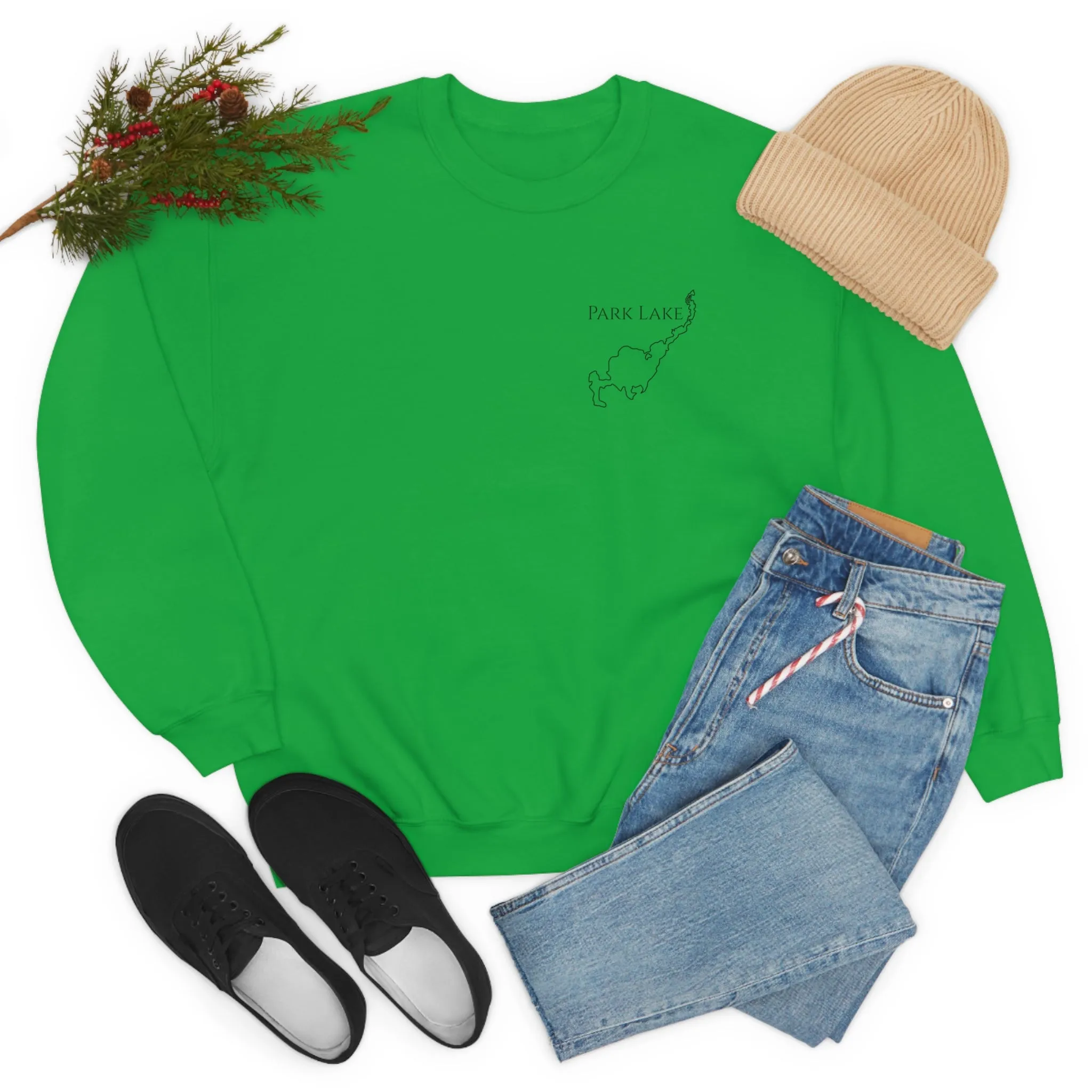 Park Lake Plain Unisex Heavy Blend™ Crewneck Sweatshirt