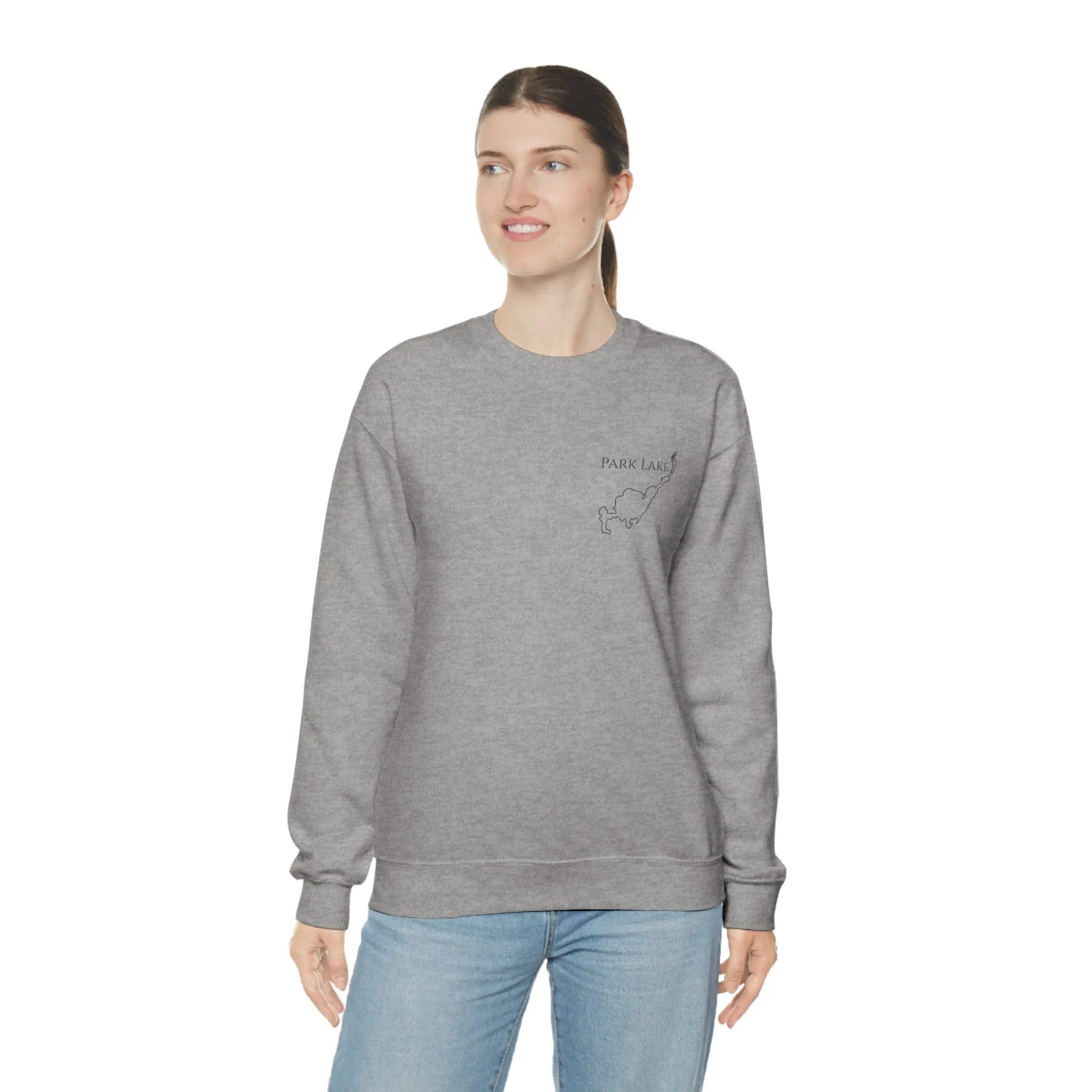 Park Lake Plain Unisex Heavy Blend™ Crewneck Sweatshirt